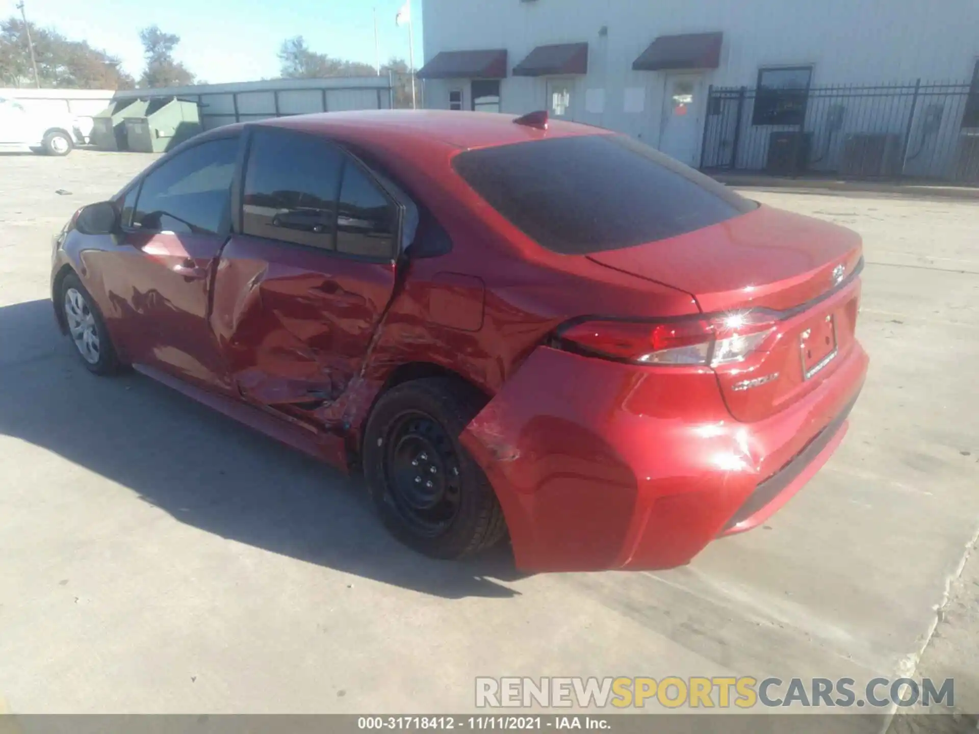 3 Photograph of a damaged car 5YFEPMAE6MP256626 TOYOTA COROLLA 2021