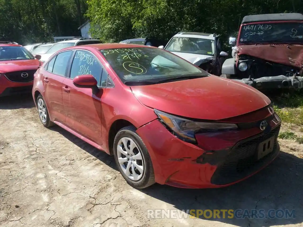 1 Photograph of a damaged car 5YFEPMAE6MP259316 TOYOTA COROLLA 2021