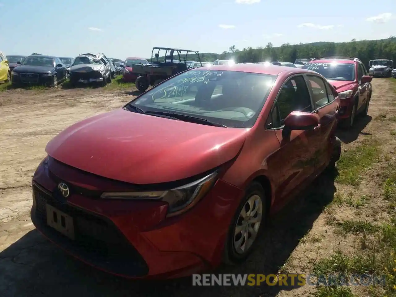 2 Photograph of a damaged car 5YFEPMAE6MP259316 TOYOTA COROLLA 2021