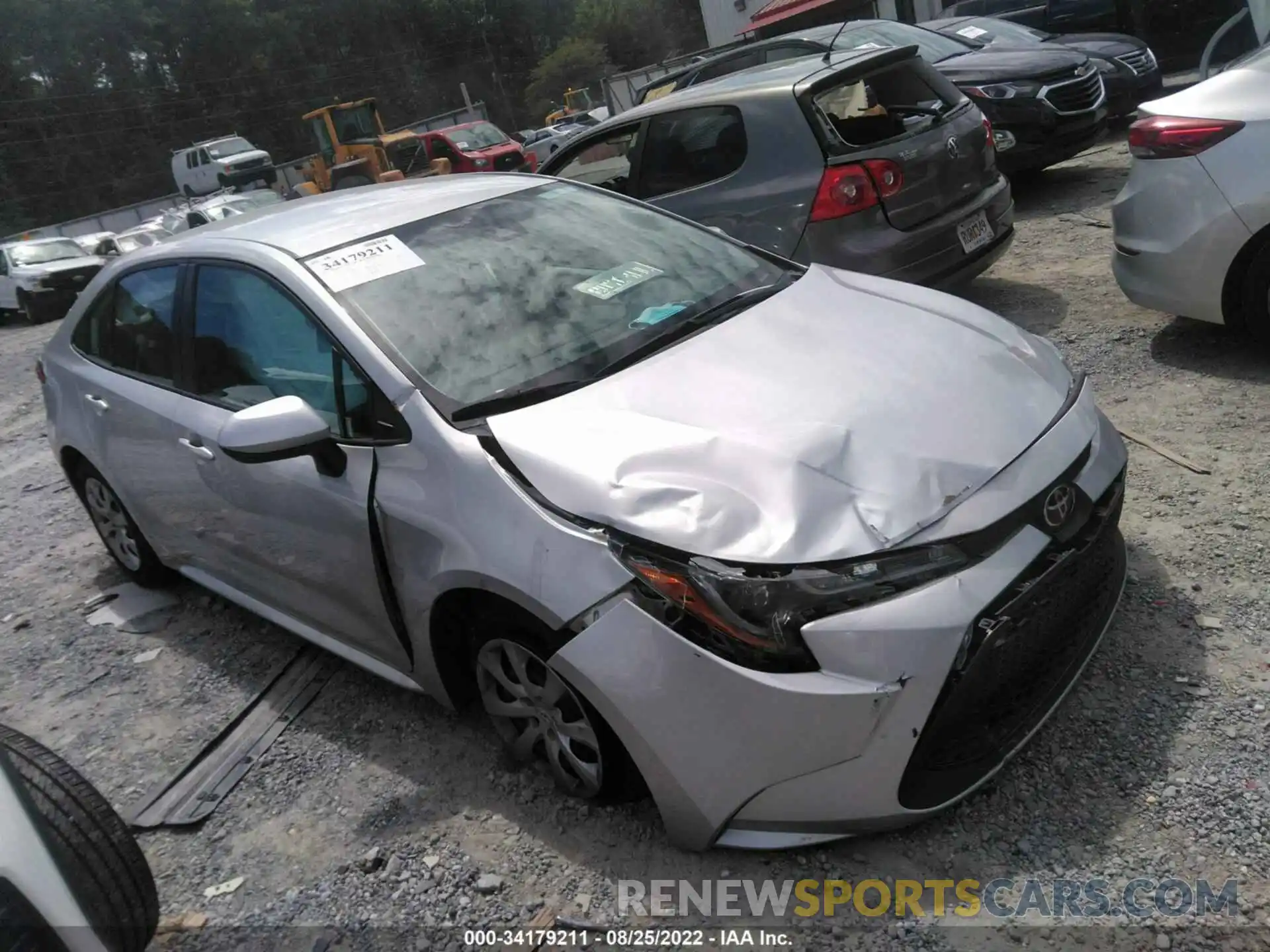 1 Photograph of a damaged car 5YFEPMAE6MP260496 TOYOTA COROLLA 2021