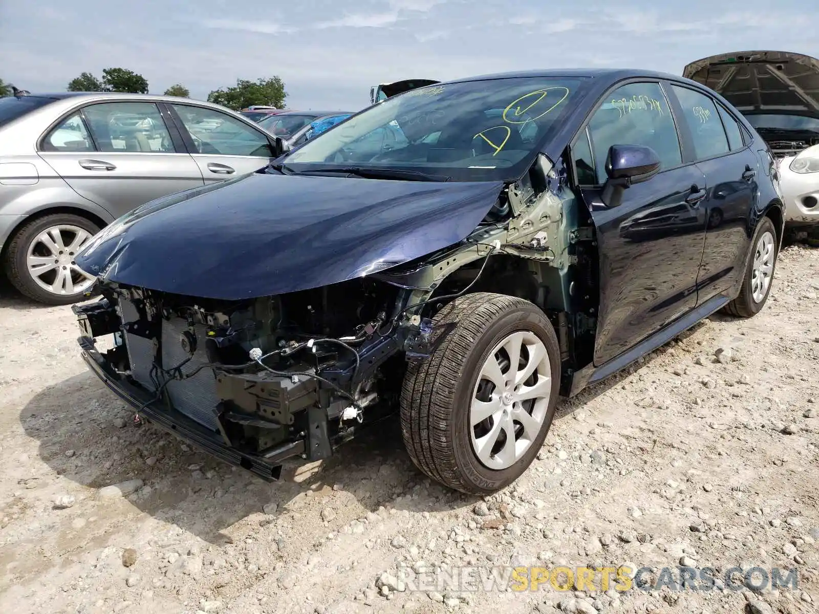 2 Photograph of a damaged car 5YFEPMAE6MP263026 TOYOTA COROLLA 2021