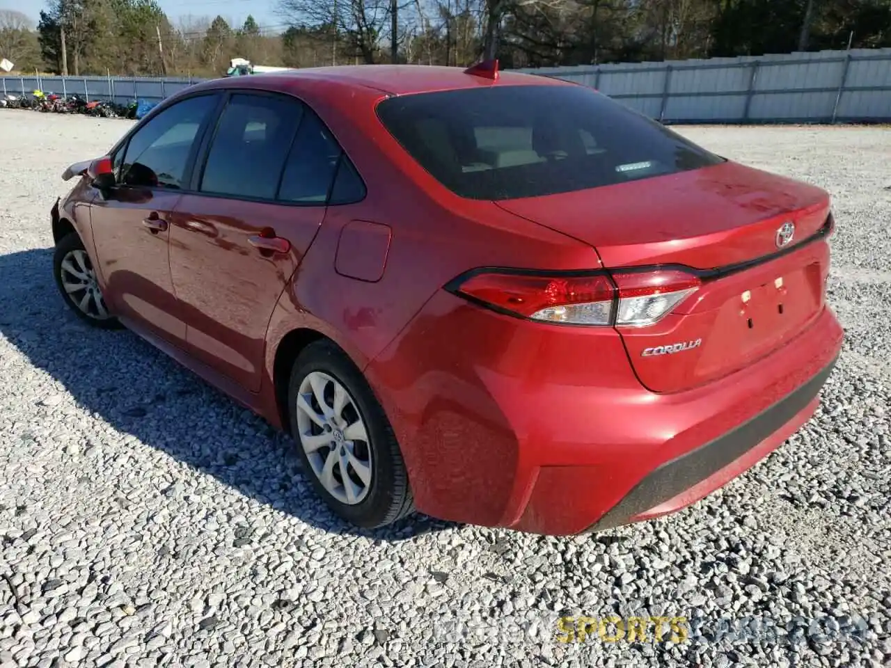 3 Photograph of a damaged car 5YFEPMAE6MP263379 TOYOTA COROLLA 2021