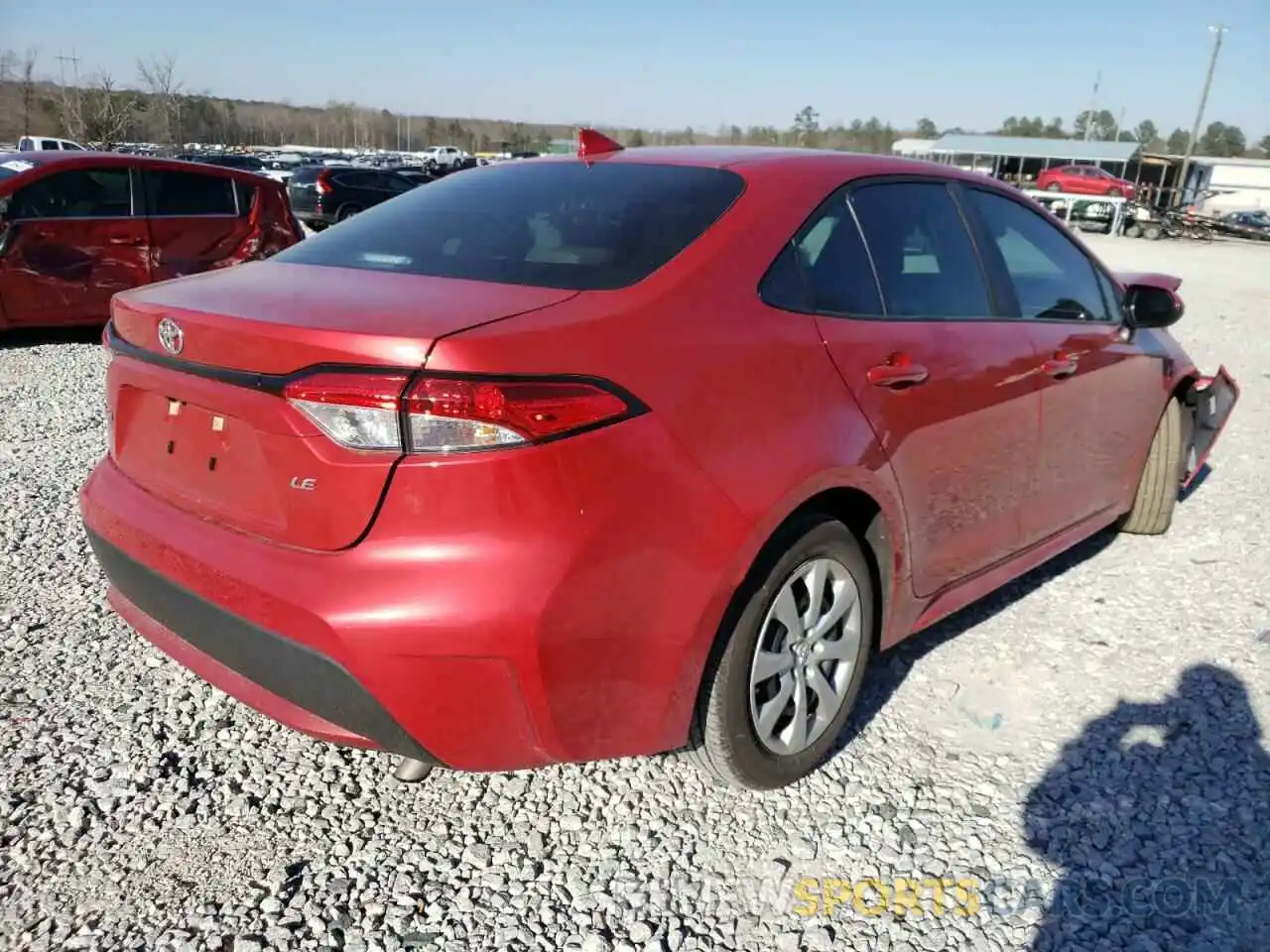 4 Photograph of a damaged car 5YFEPMAE6MP263379 TOYOTA COROLLA 2021