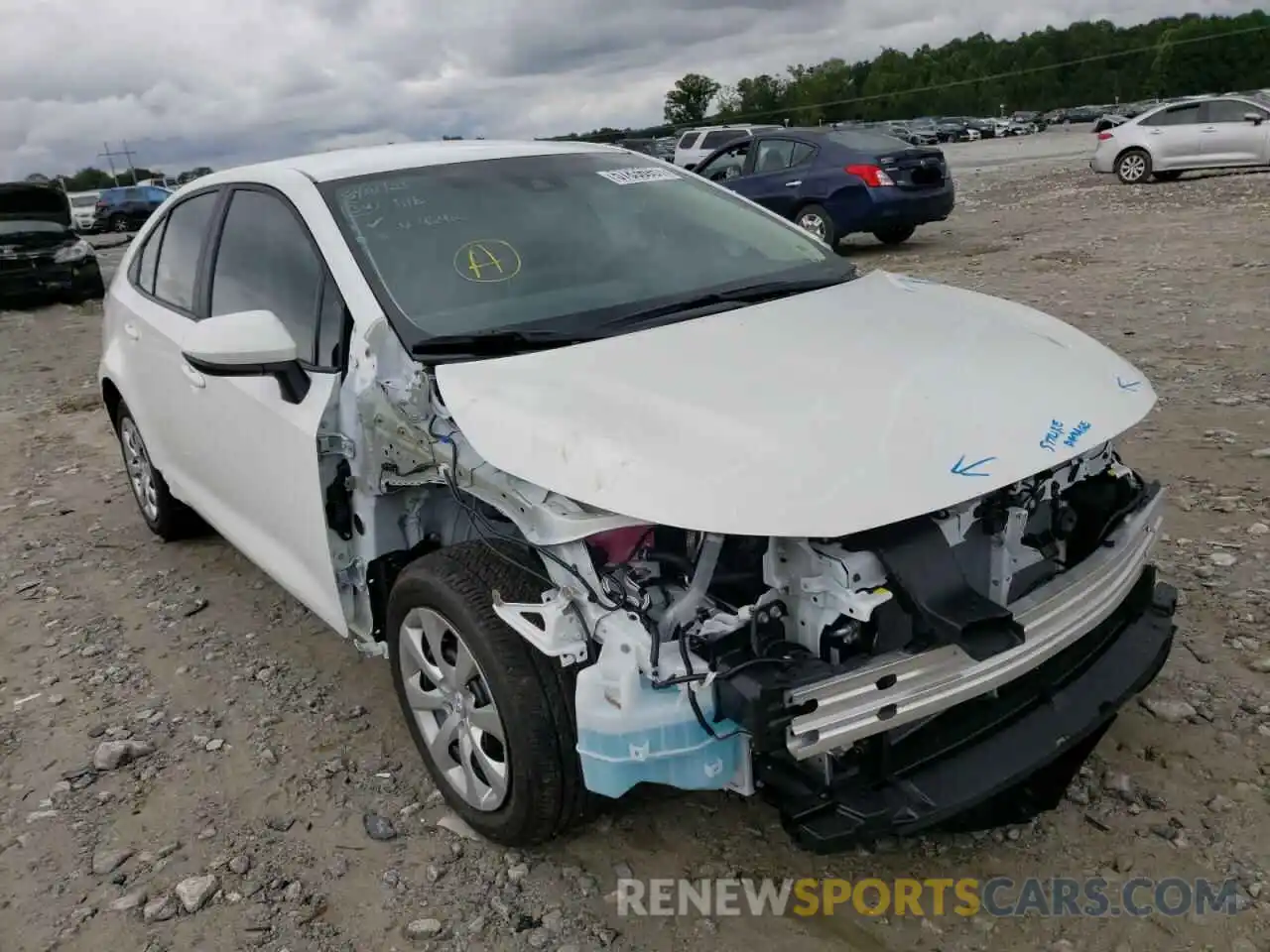 1 Photograph of a damaged car 5YFEPMAE6MP264242 TOYOTA COROLLA 2021