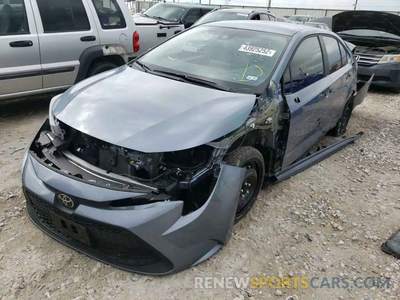 2 Photograph of a damaged car 5YFEPMAE6MP266167 TOYOTA COROLLA 2021