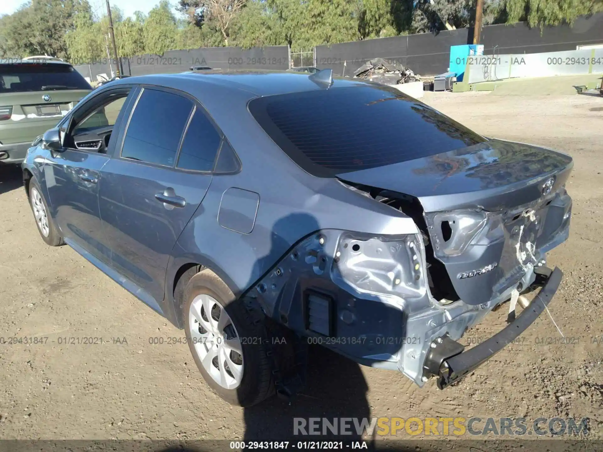 3 Photograph of a damaged car 5YFEPMAE7MP146927 TOYOTA COROLLA 2021