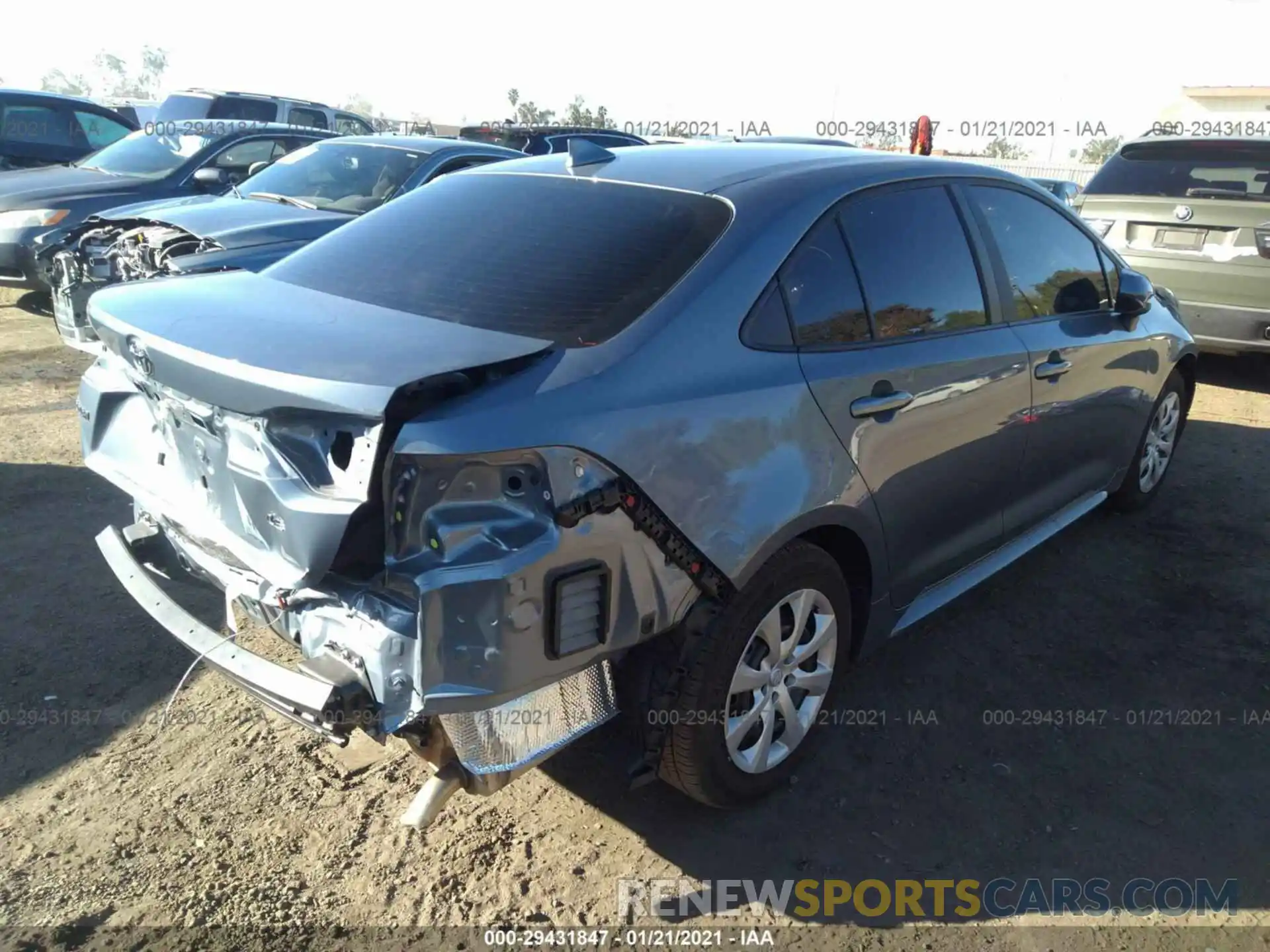 4 Photograph of a damaged car 5YFEPMAE7MP146927 TOYOTA COROLLA 2021