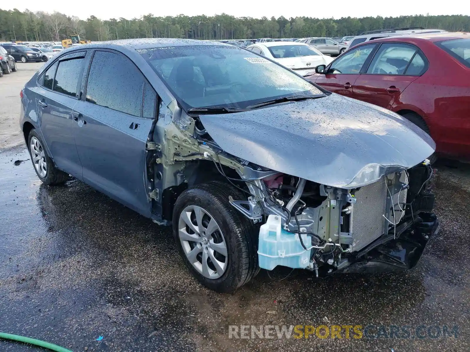 1 Photograph of a damaged car 5YFEPMAE7MP147835 TOYOTA COROLLA 2021