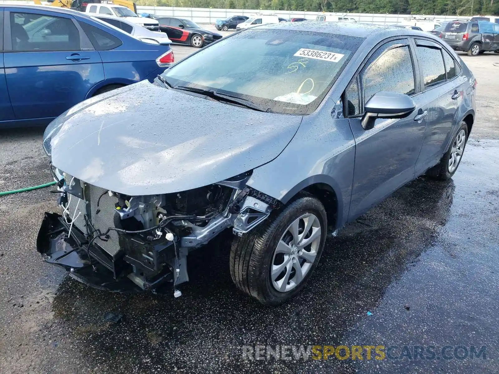 2 Photograph of a damaged car 5YFEPMAE7MP147835 TOYOTA COROLLA 2021