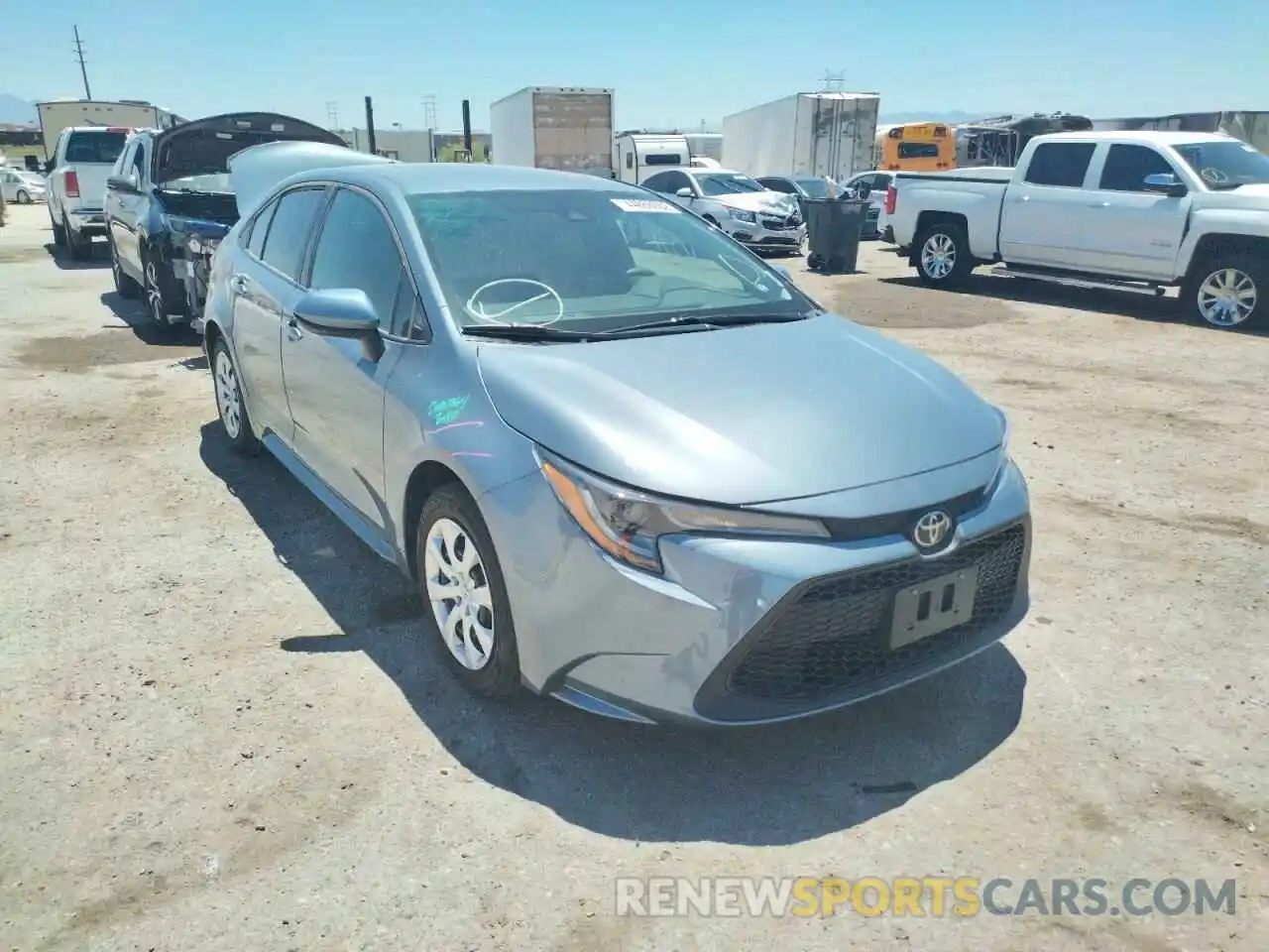 1 Photograph of a damaged car 5YFEPMAE7MP148578 TOYOTA COROLLA 2021