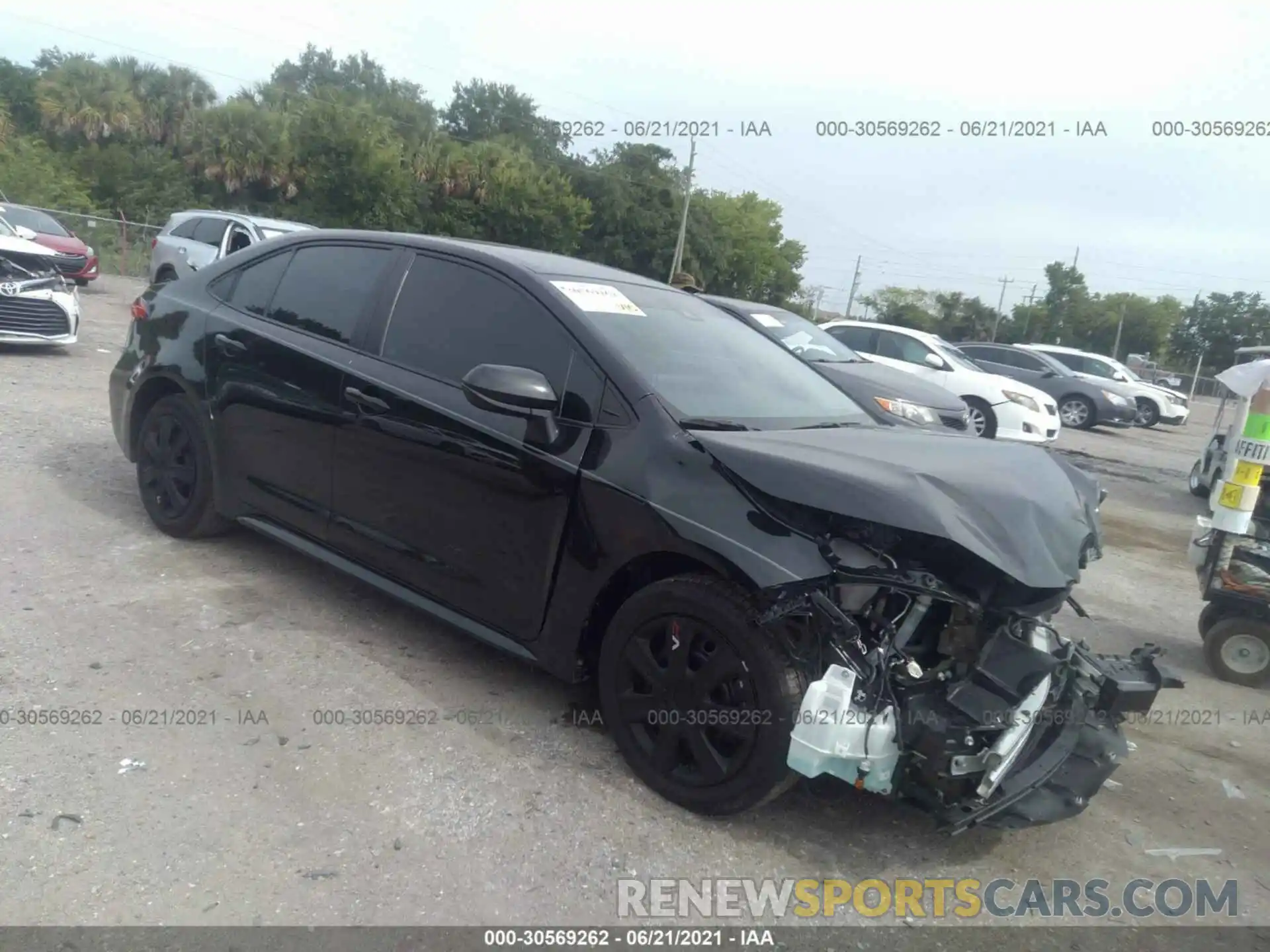 1 Photograph of a damaged car 5YFEPMAE7MP150654 TOYOTA COROLLA 2021