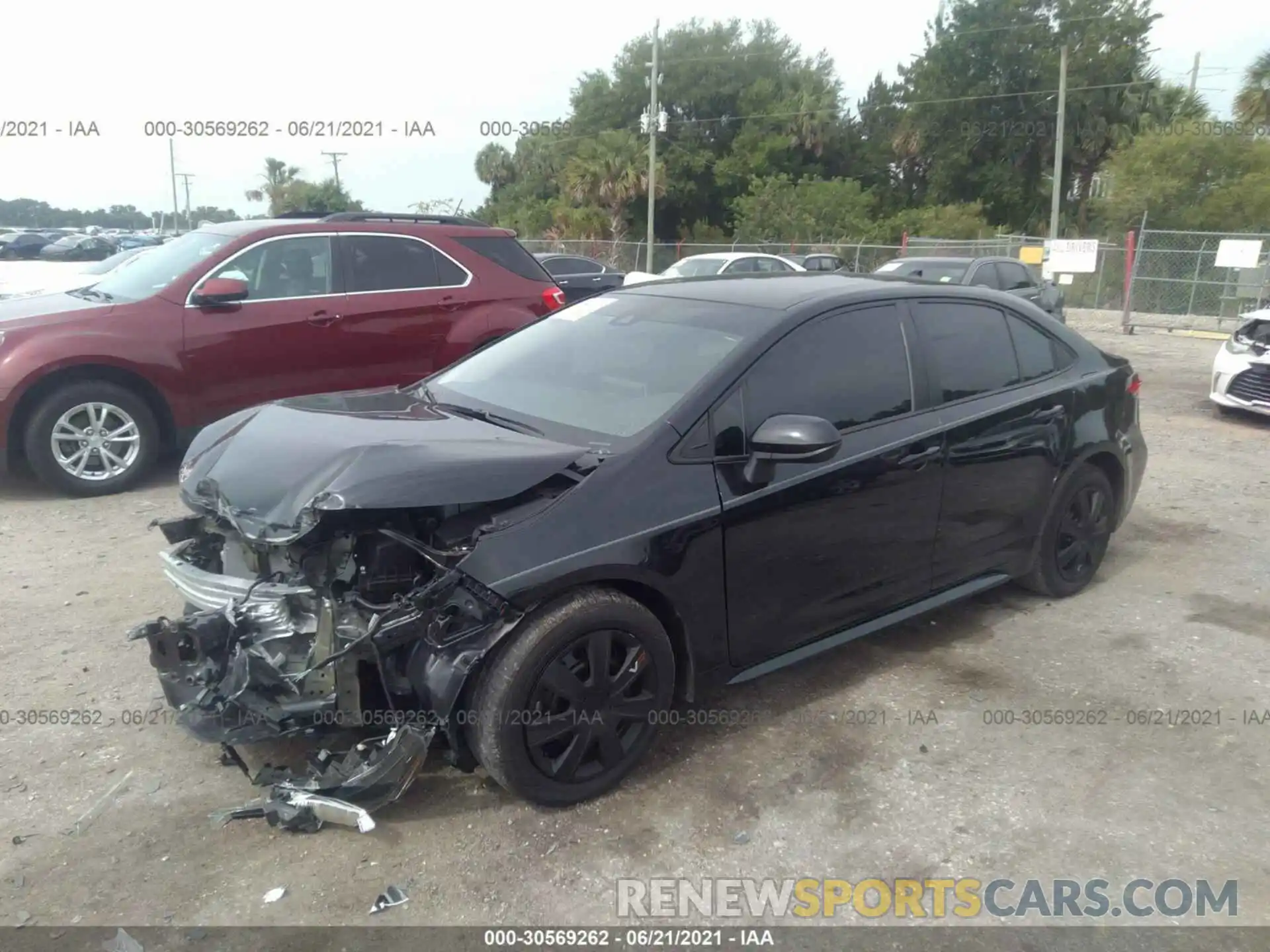 2 Photograph of a damaged car 5YFEPMAE7MP150654 TOYOTA COROLLA 2021