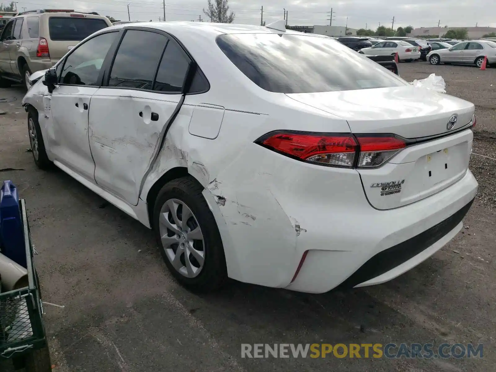 3 Photograph of a damaged car 5YFEPMAE7MP151920 TOYOTA COROLLA 2021