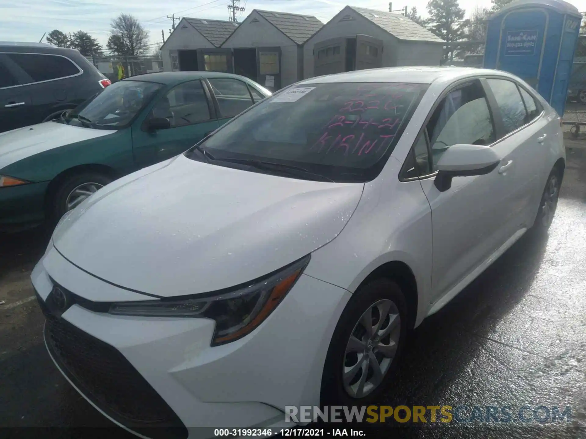 2 Photograph of a damaged car 5YFEPMAE7MP152226 TOYOTA COROLLA 2021