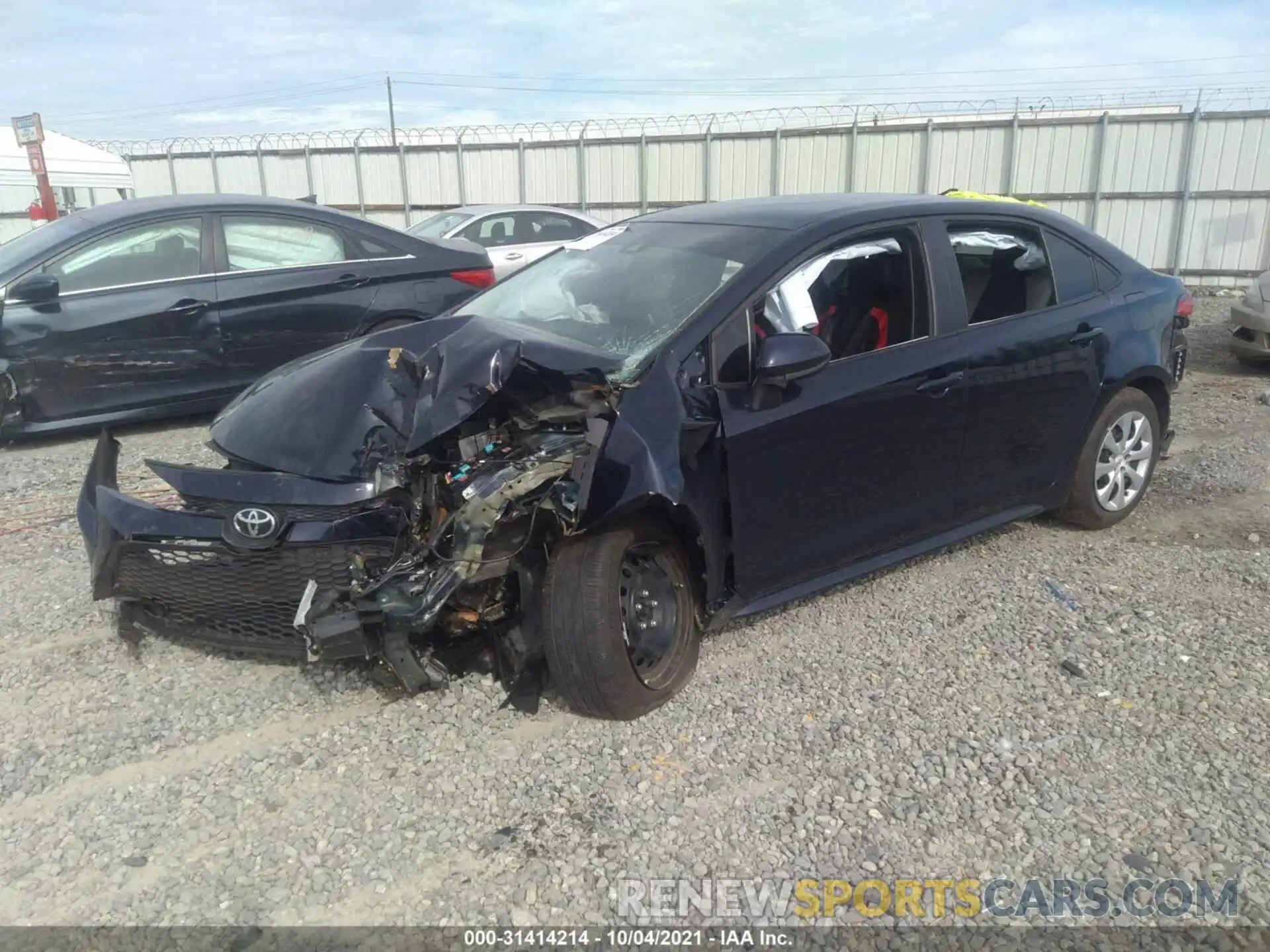 2 Photograph of a damaged car 5YFEPMAE7MP153232 TOYOTA COROLLA 2021