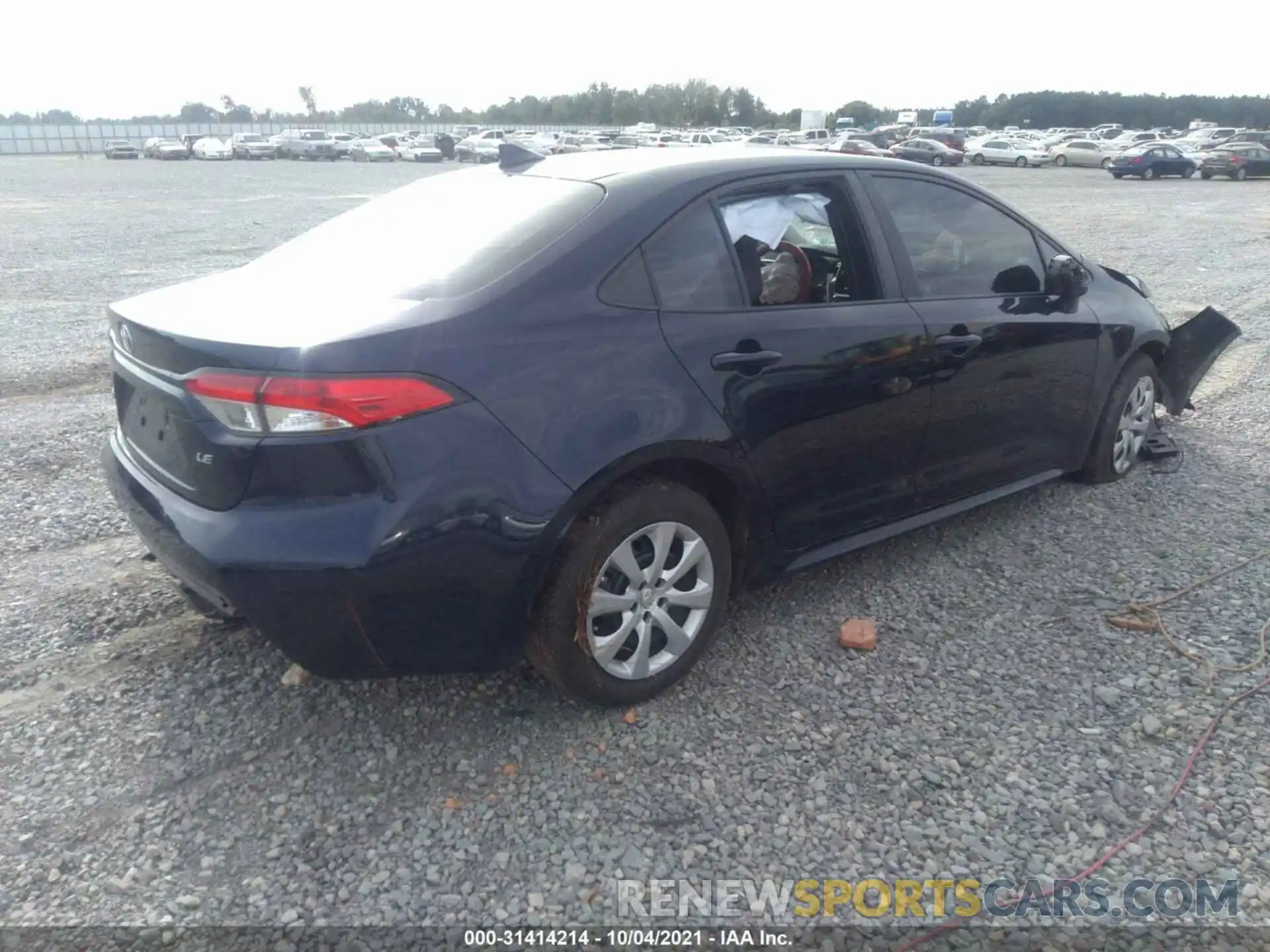 4 Photograph of a damaged car 5YFEPMAE7MP153232 TOYOTA COROLLA 2021