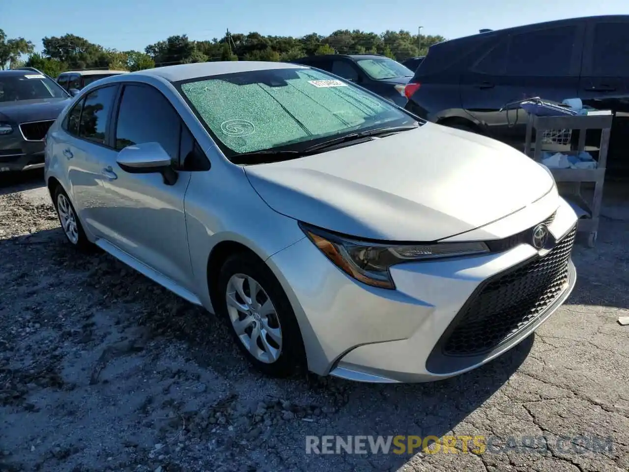 1 Photograph of a damaged car 5YFEPMAE7MP153327 TOYOTA COROLLA 2021