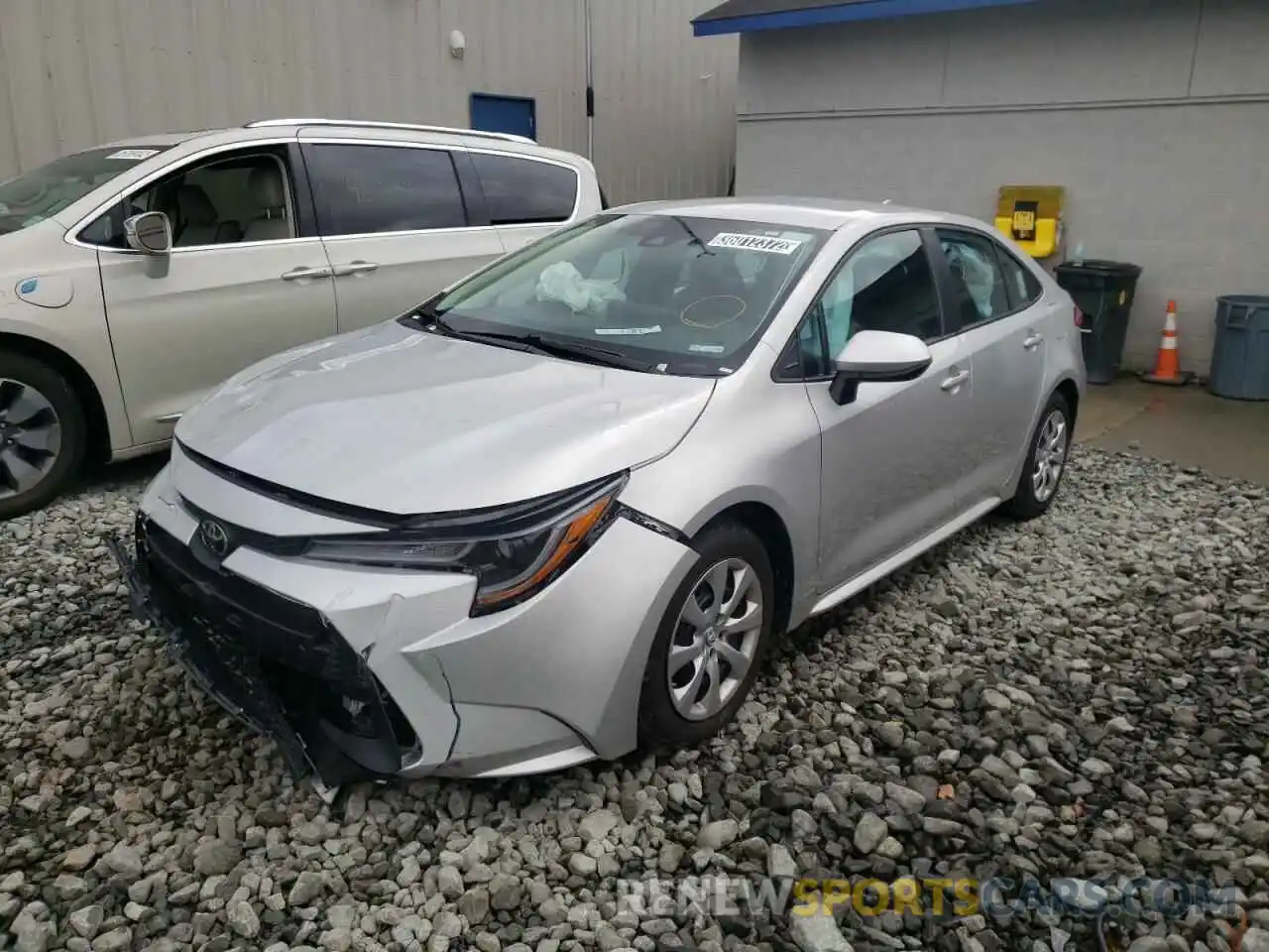 2 Photograph of a damaged car 5YFEPMAE7MP154459 TOYOTA COROLLA 2021