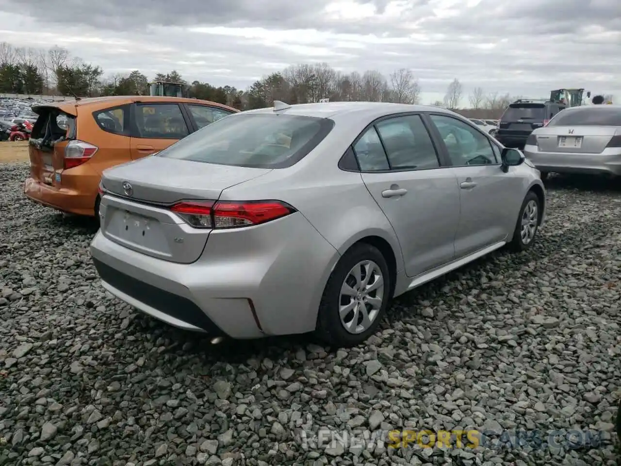 4 Photograph of a damaged car 5YFEPMAE7MP154459 TOYOTA COROLLA 2021