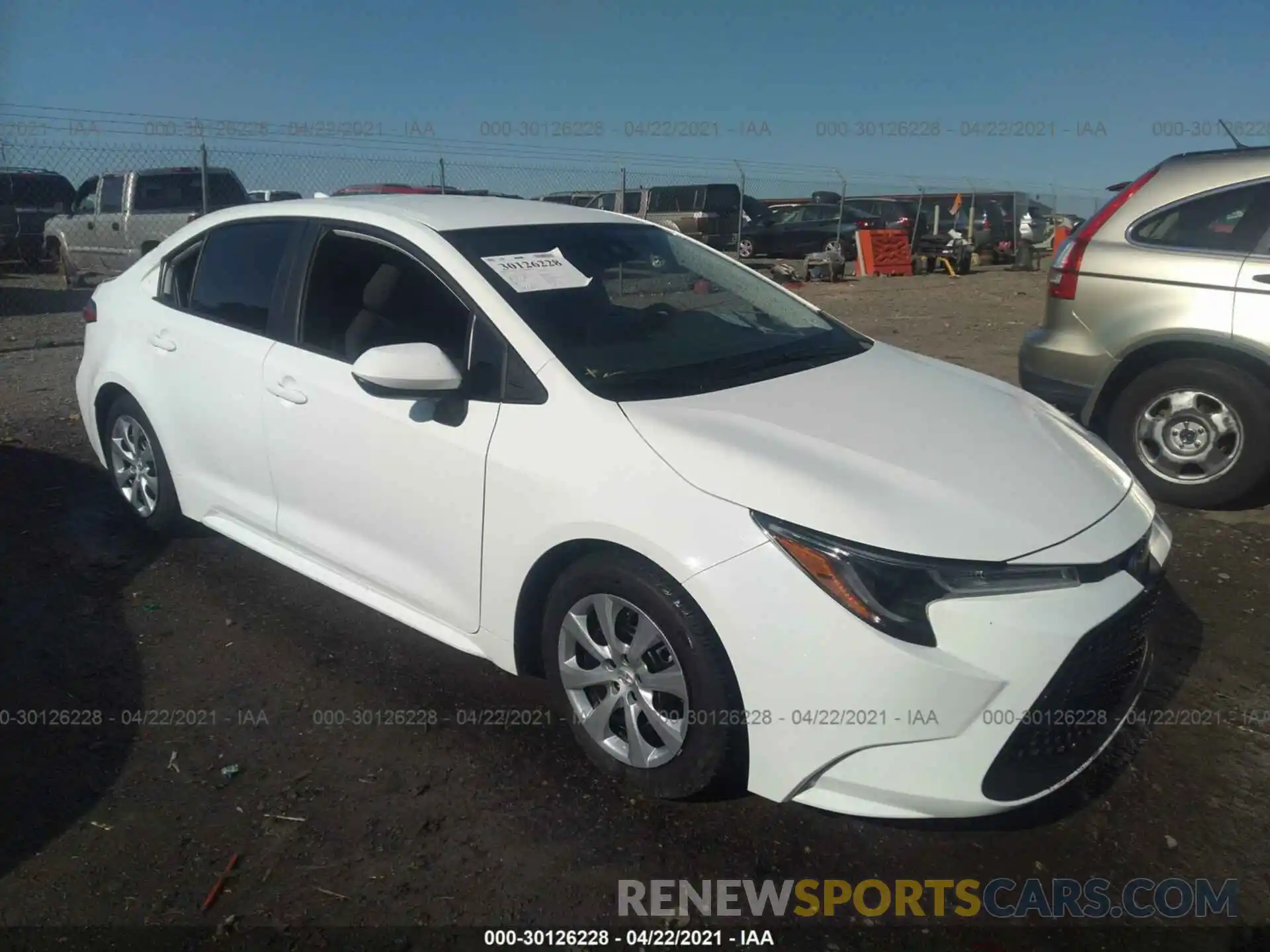 1 Photograph of a damaged car 5YFEPMAE7MP154509 TOYOTA COROLLA 2021