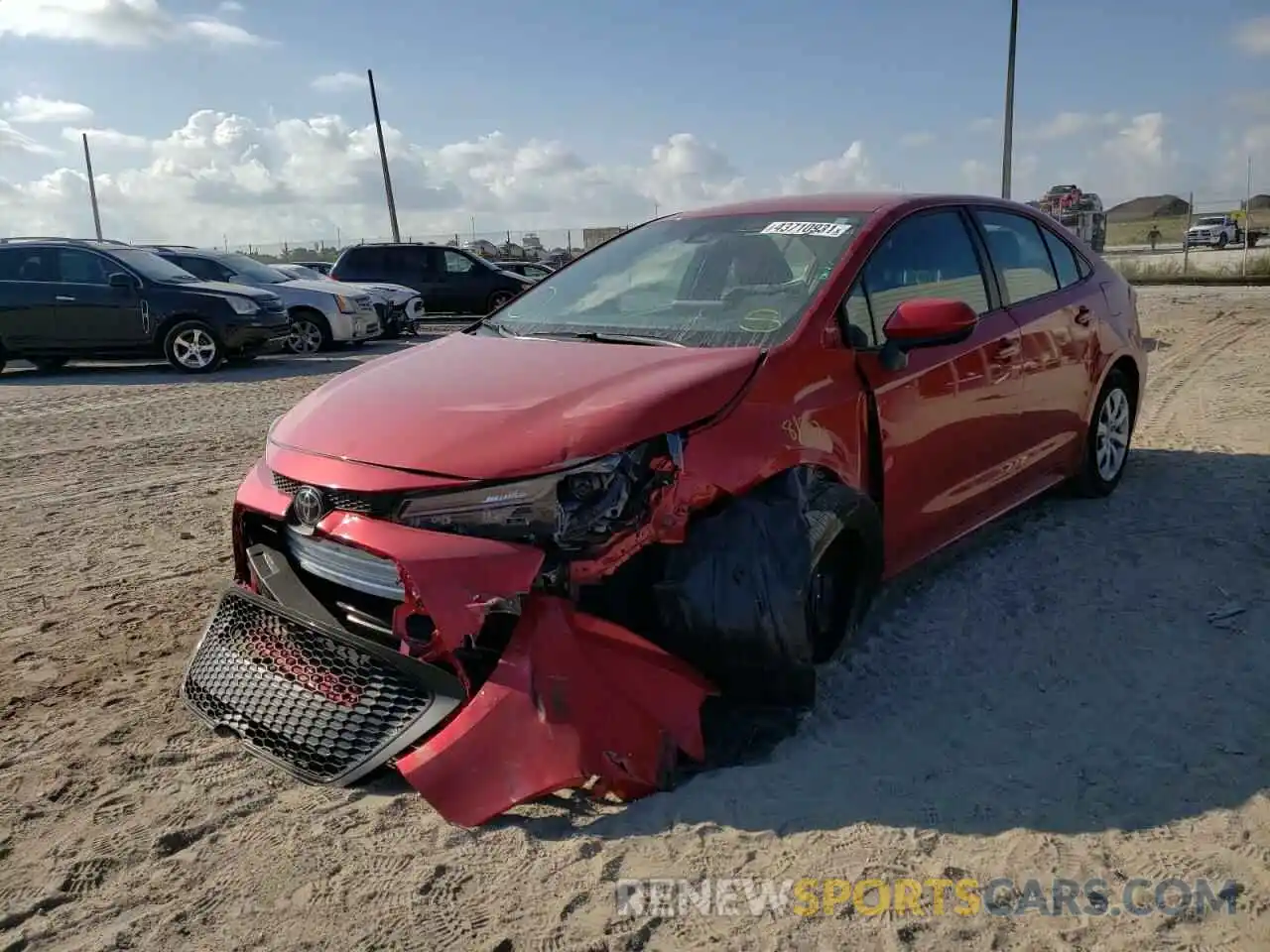 2 Photograph of a damaged car 5YFEPMAE7MP154882 TOYOTA COROLLA 2021