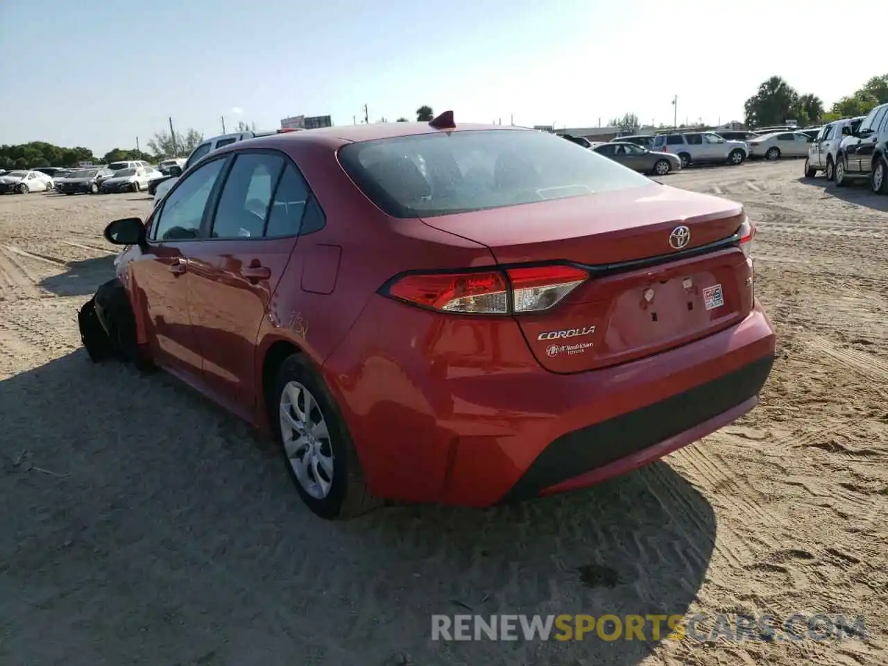 3 Photograph of a damaged car 5YFEPMAE7MP154882 TOYOTA COROLLA 2021