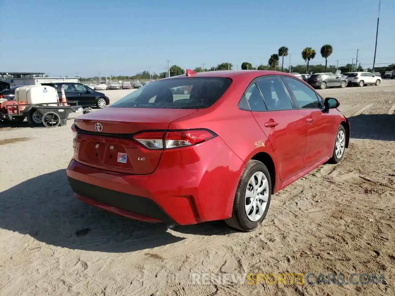 4 Photograph of a damaged car 5YFEPMAE7MP154882 TOYOTA COROLLA 2021