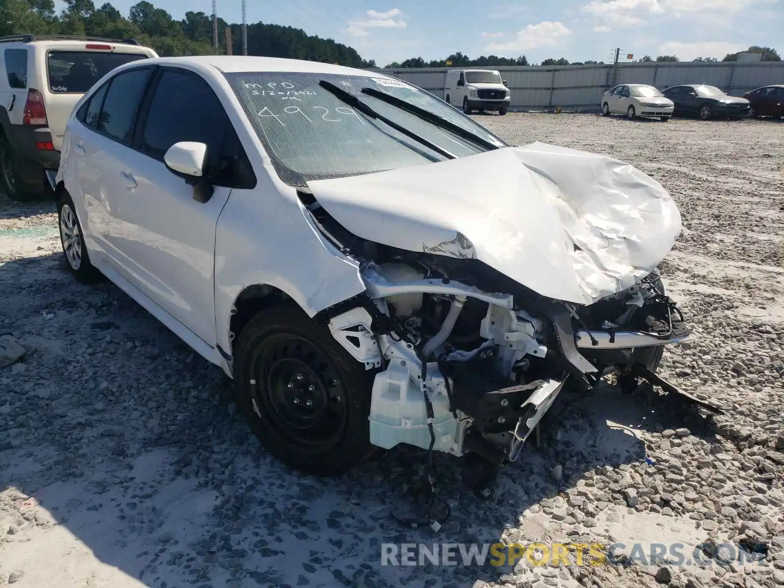 2 Photograph of a damaged car 5YFEPMAE7MP154929 TOYOTA COROLLA 2021