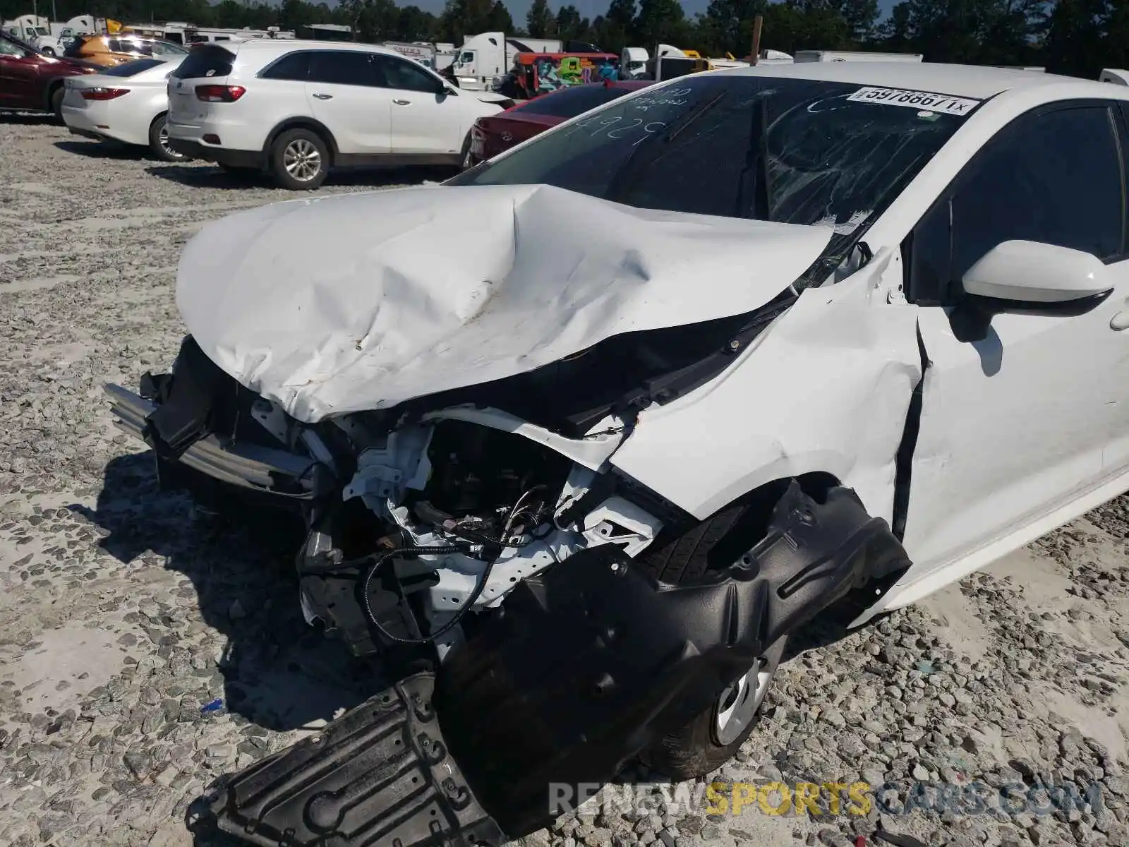 9 Photograph of a damaged car 5YFEPMAE7MP154929 TOYOTA COROLLA 2021