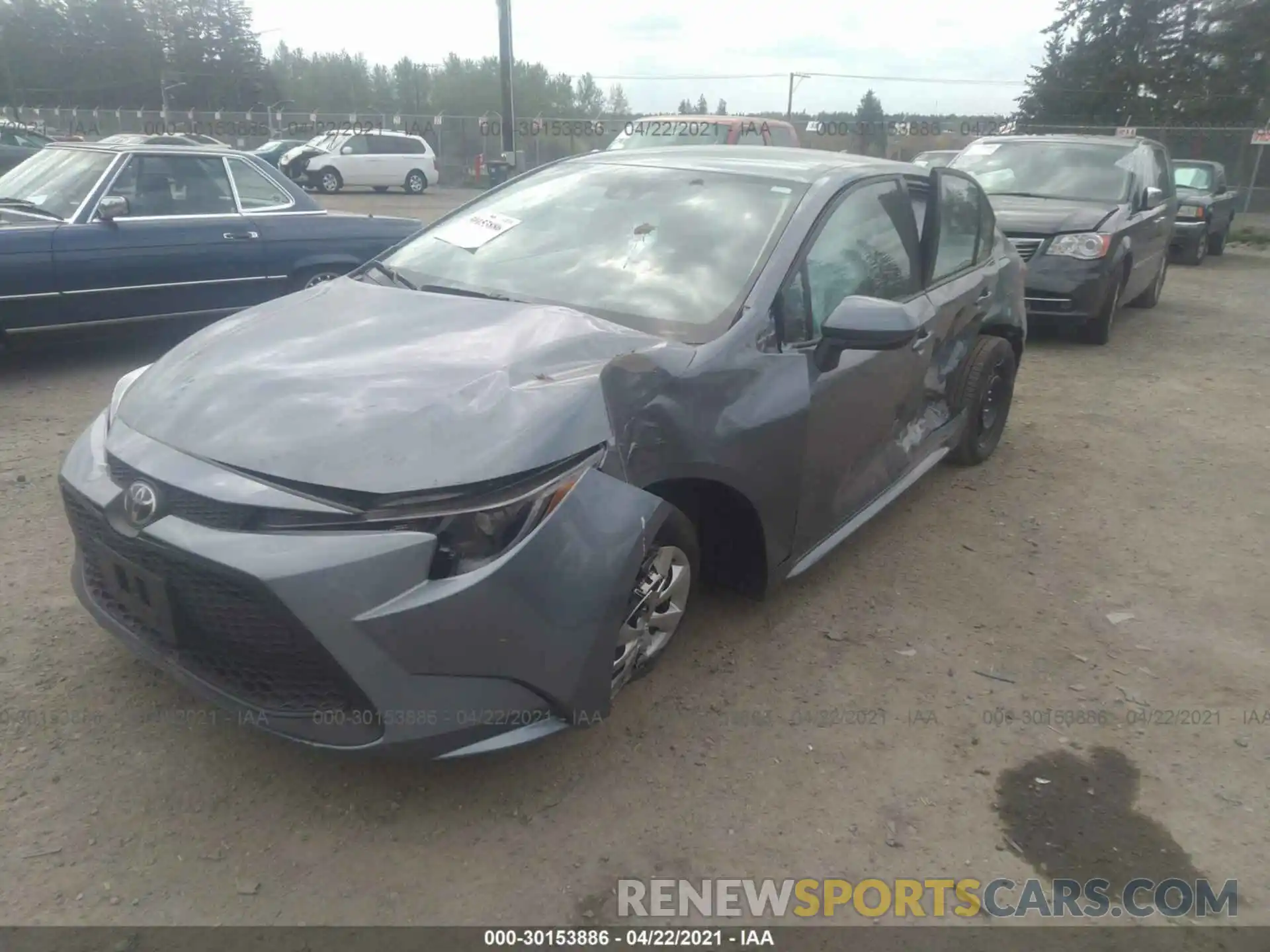 2 Photograph of a damaged car 5YFEPMAE7MP156163 TOYOTA COROLLA 2021