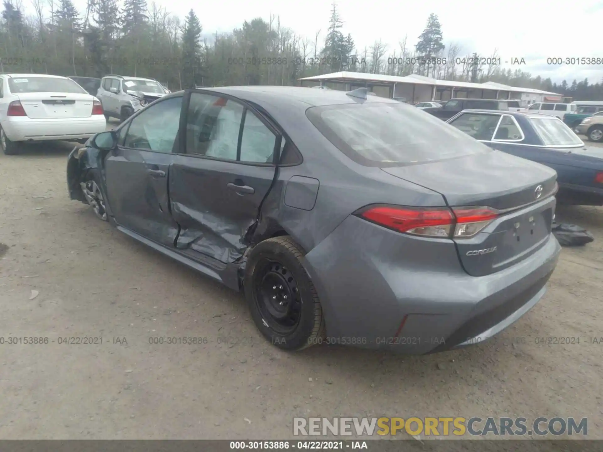 3 Photograph of a damaged car 5YFEPMAE7MP156163 TOYOTA COROLLA 2021