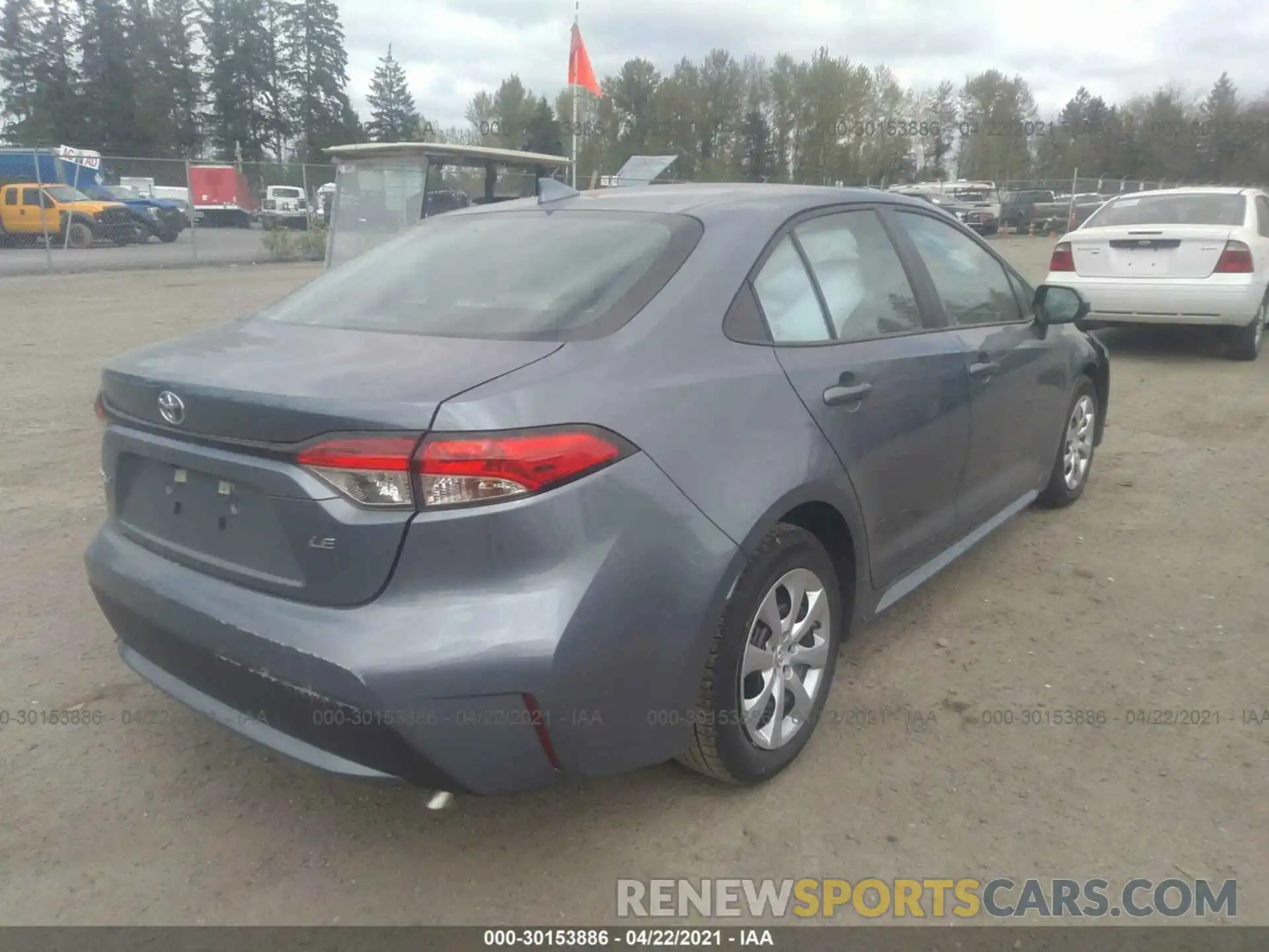 4 Photograph of a damaged car 5YFEPMAE7MP156163 TOYOTA COROLLA 2021