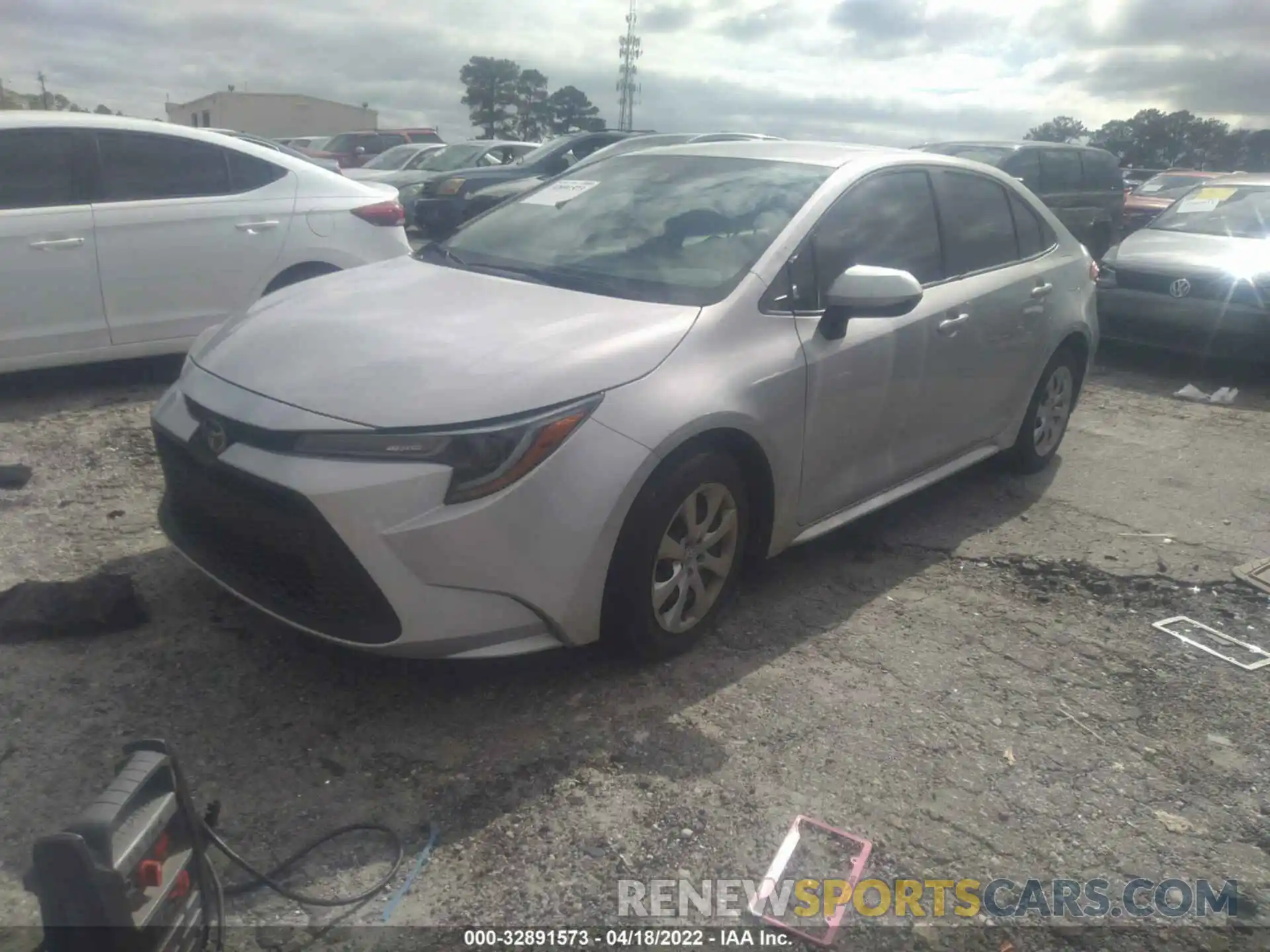 2 Photograph of a damaged car 5YFEPMAE7MP157782 TOYOTA COROLLA 2021