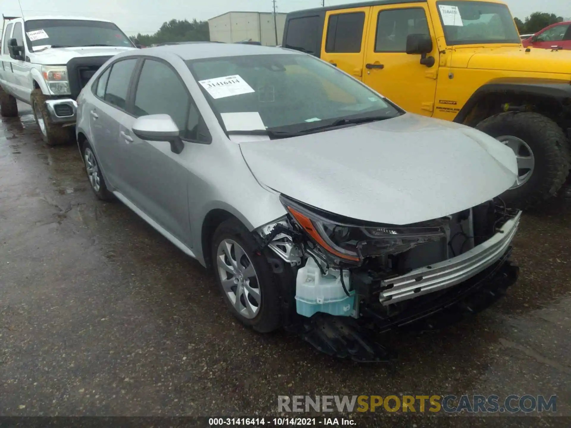 1 Photograph of a damaged car 5YFEPMAE7MP158463 TOYOTA COROLLA 2021