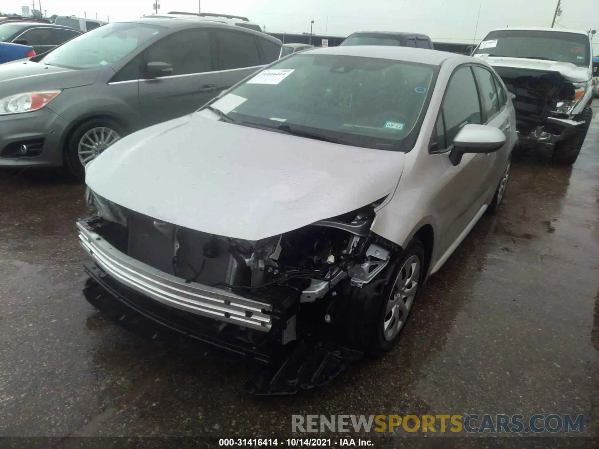 2 Photograph of a damaged car 5YFEPMAE7MP158463 TOYOTA COROLLA 2021