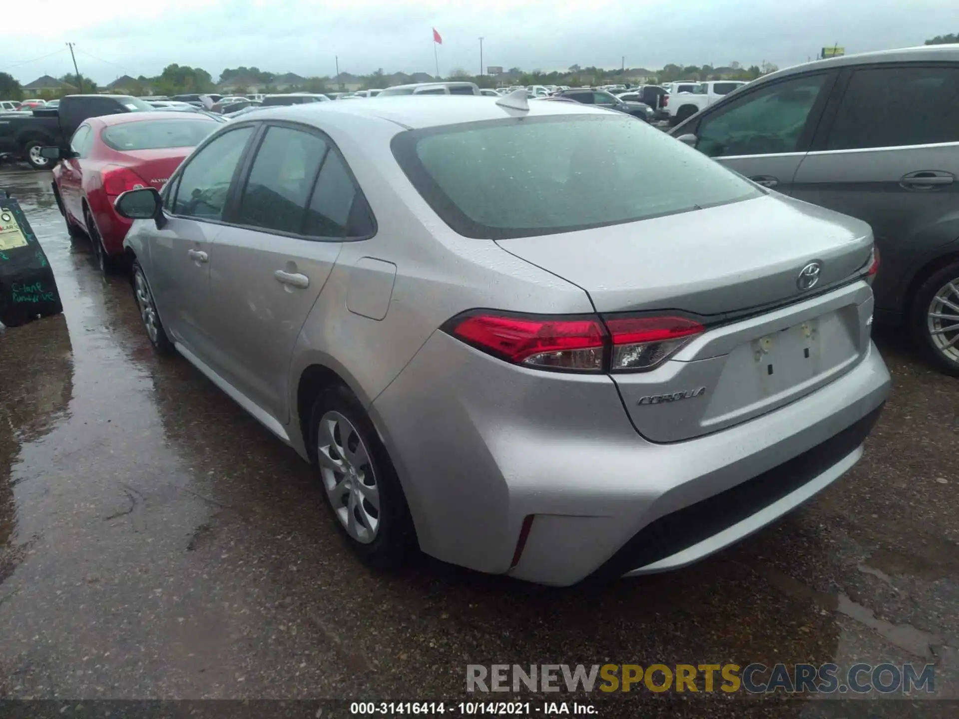 3 Photograph of a damaged car 5YFEPMAE7MP158463 TOYOTA COROLLA 2021