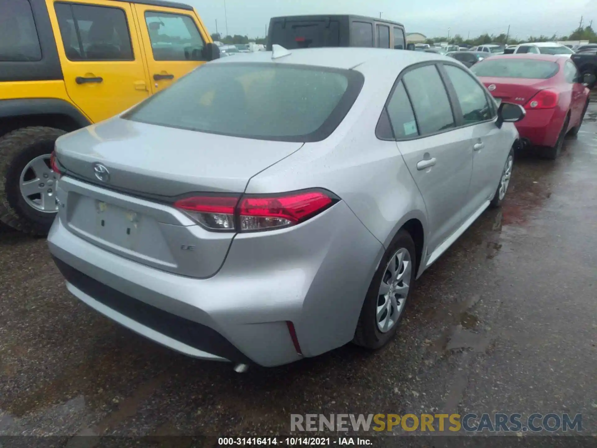 4 Photograph of a damaged car 5YFEPMAE7MP158463 TOYOTA COROLLA 2021