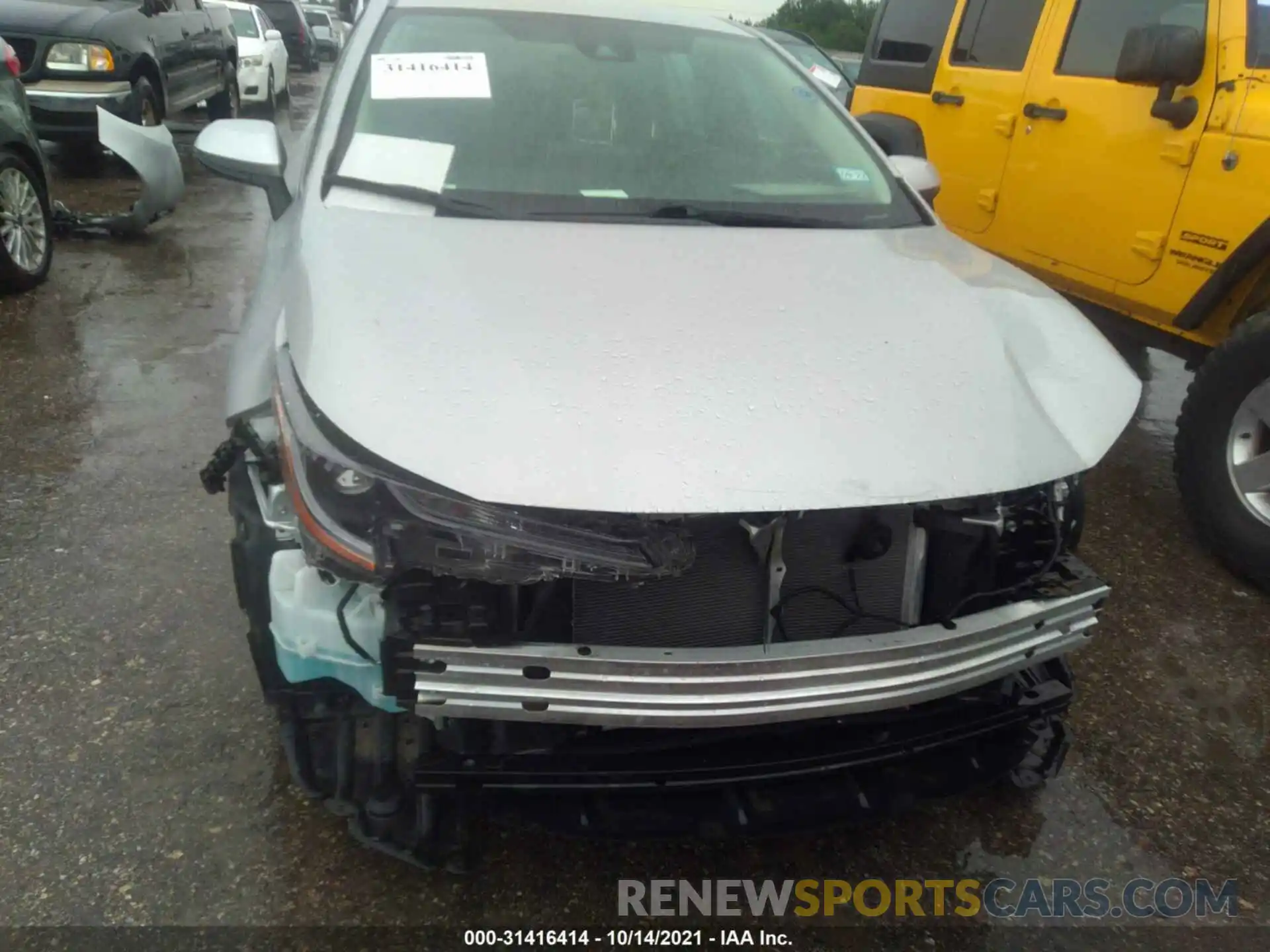 6 Photograph of a damaged car 5YFEPMAE7MP158463 TOYOTA COROLLA 2021