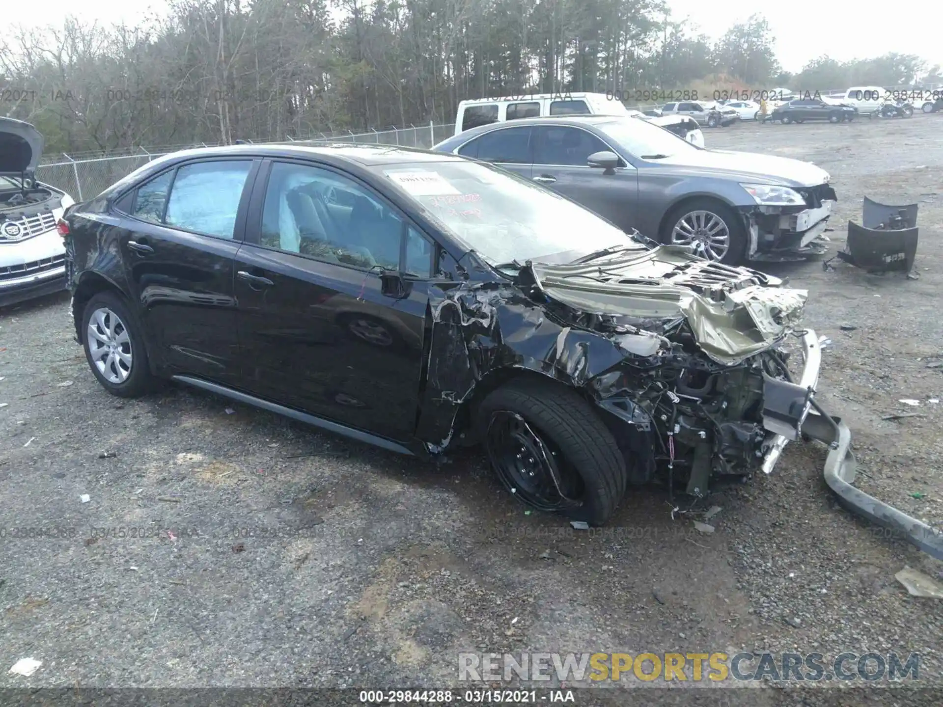 1 Photograph of a damaged car 5YFEPMAE7MP158690 TOYOTA COROLLA 2021