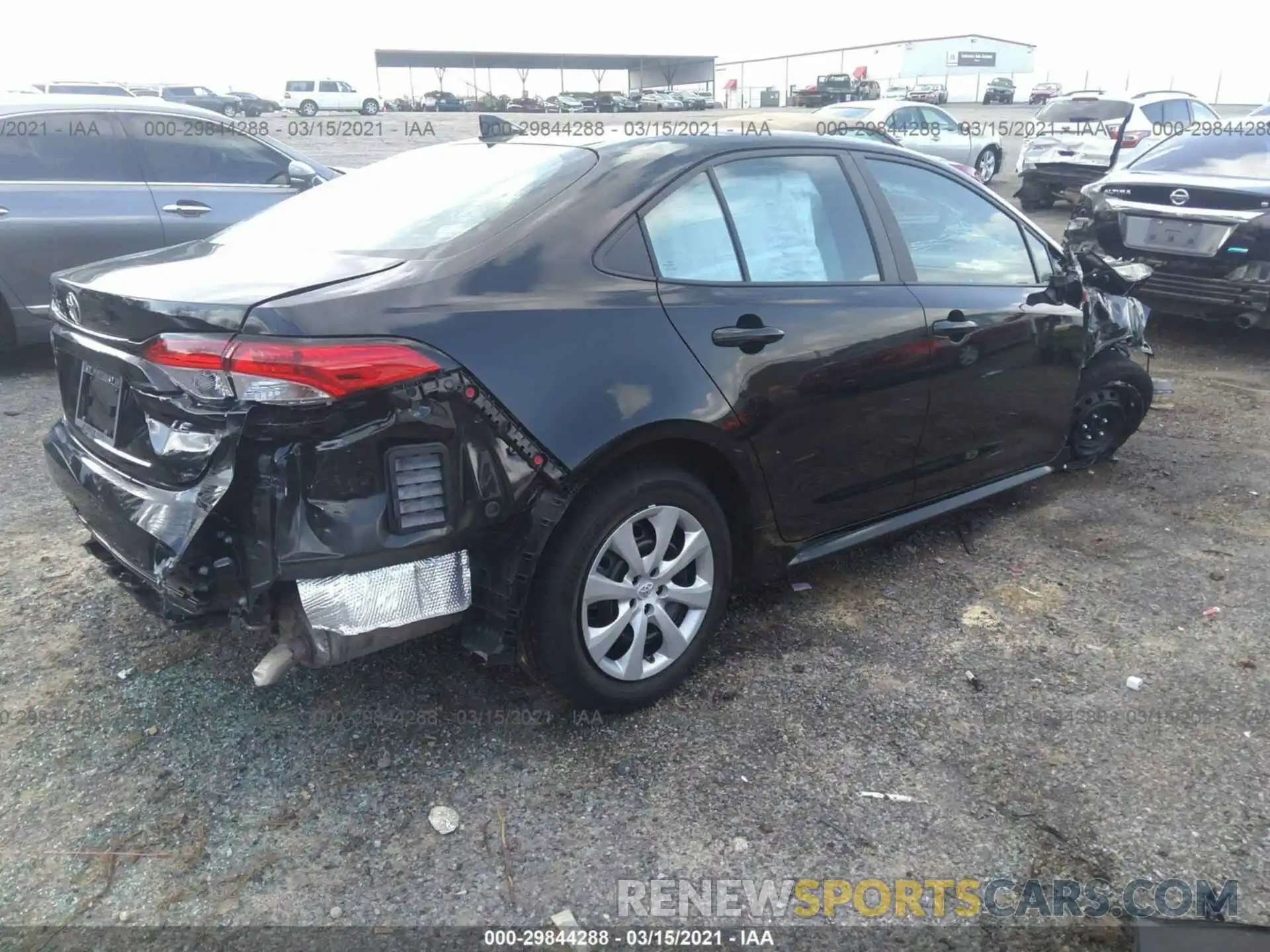 4 Фотография поврежденного автомобиля 5YFEPMAE7MP158690 TOYOTA COROLLA 2021