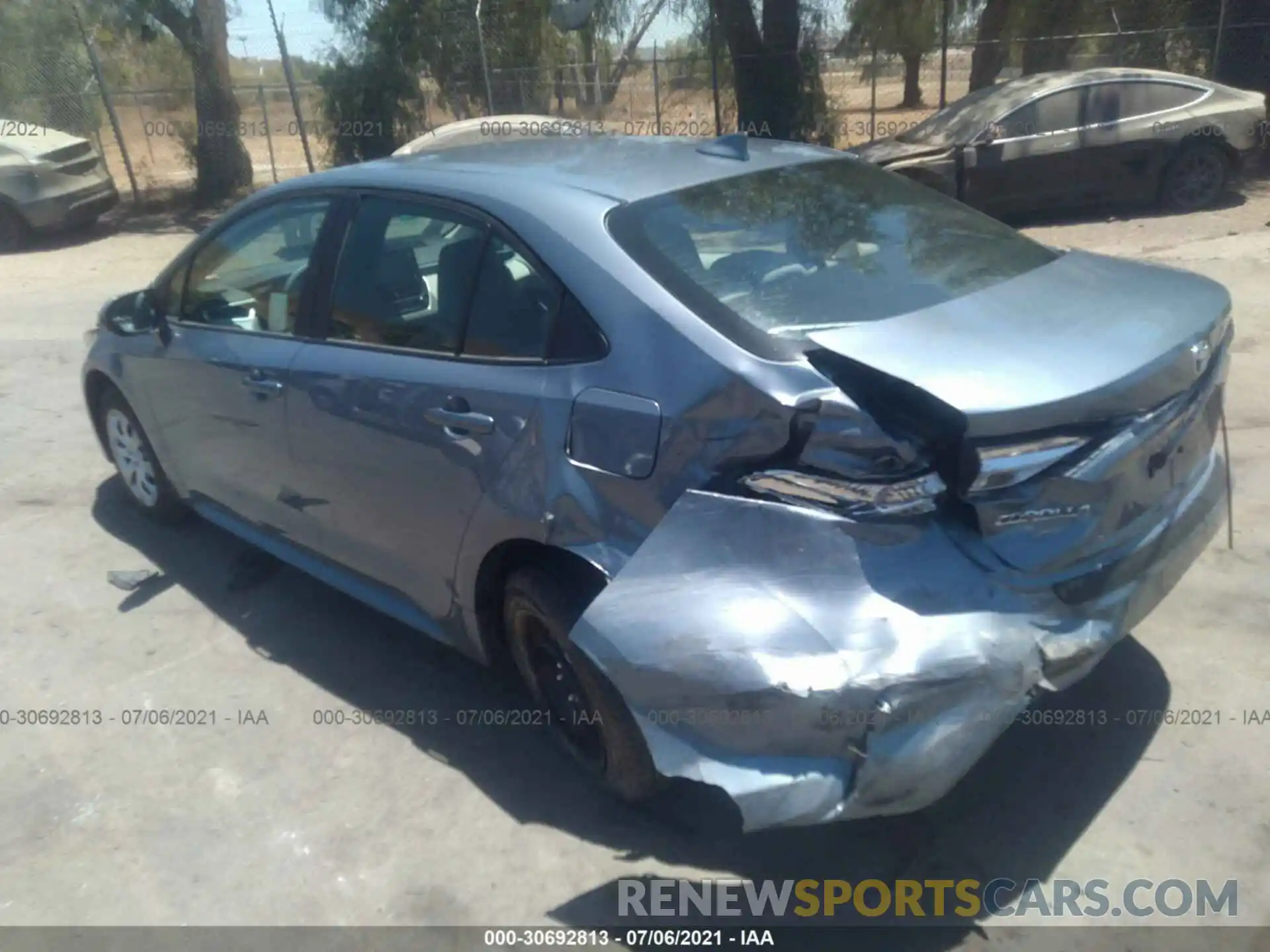 3 Photograph of a damaged car 5YFEPMAE7MP159998 TOYOTA COROLLA 2021