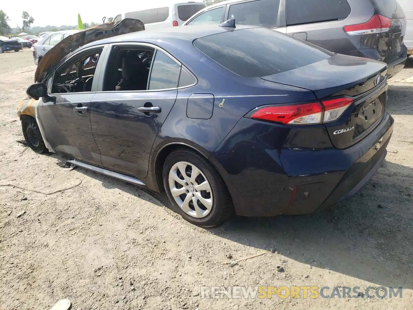 3 Photograph of a damaged car 5YFEPMAE7MP162027 TOYOTA COROLLA 2021