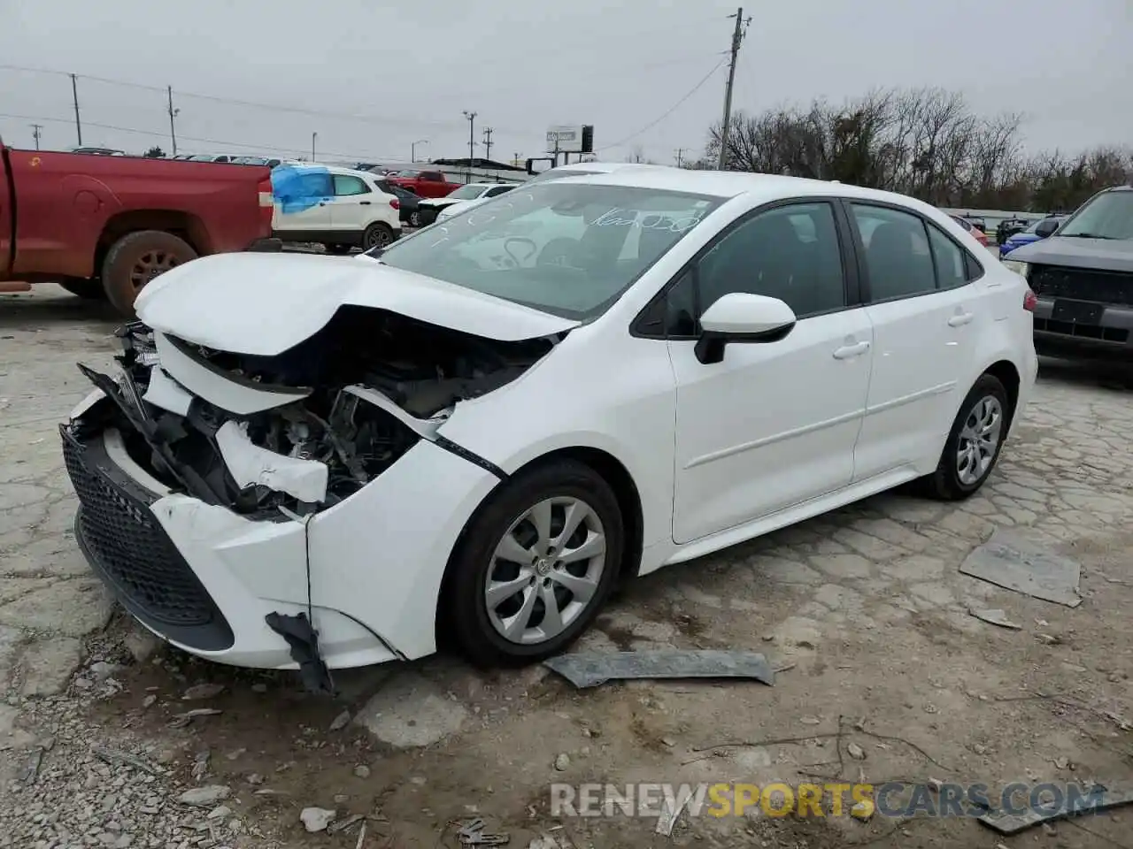 1 Photograph of a damaged car 5YFEPMAE7MP162030 TOYOTA COROLLA 2021