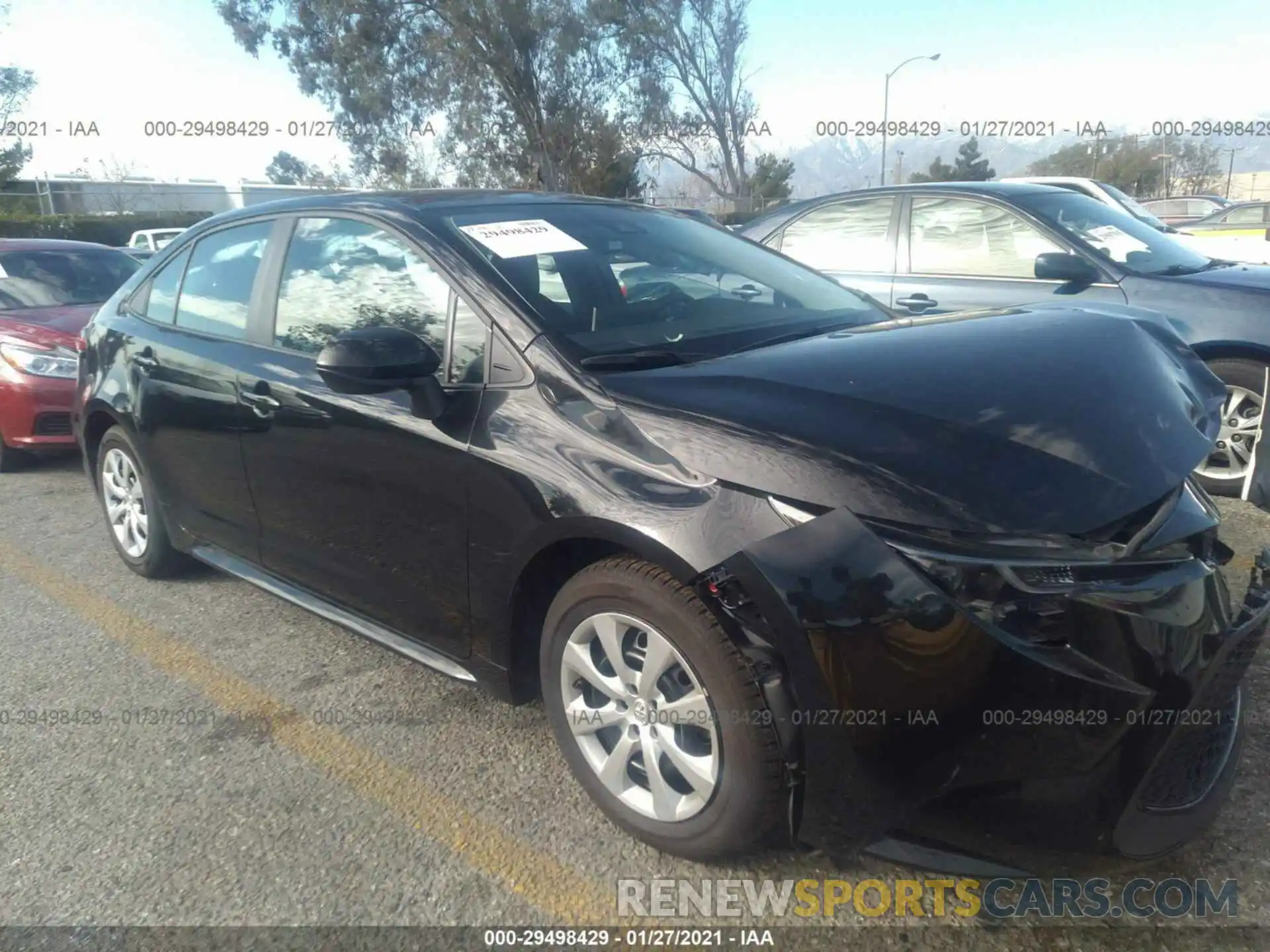 1 Photograph of a damaged car 5YFEPMAE7MP162366 TOYOTA COROLLA 2021