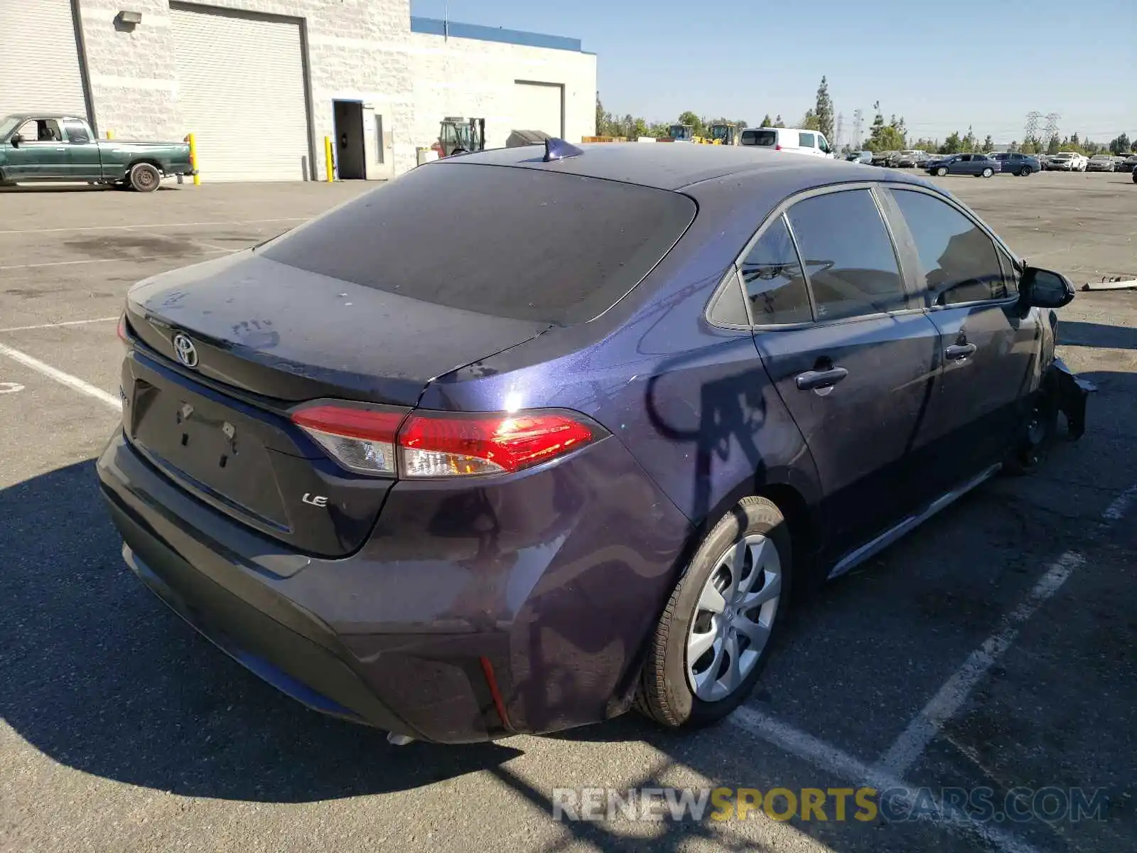 4 Photograph of a damaged car 5YFEPMAE7MP162593 TOYOTA COROLLA 2021