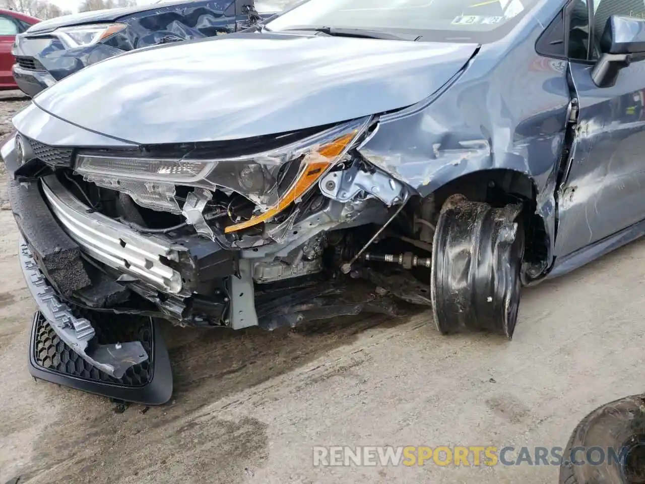 9 Photograph of a damaged car 5YFEPMAE7MP163596 TOYOTA COROLLA 2021