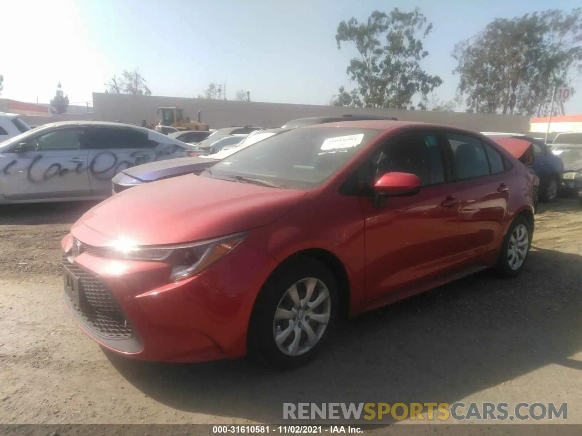 2 Photograph of a damaged car 5YFEPMAE7MP163646 TOYOTA COROLLA 2021