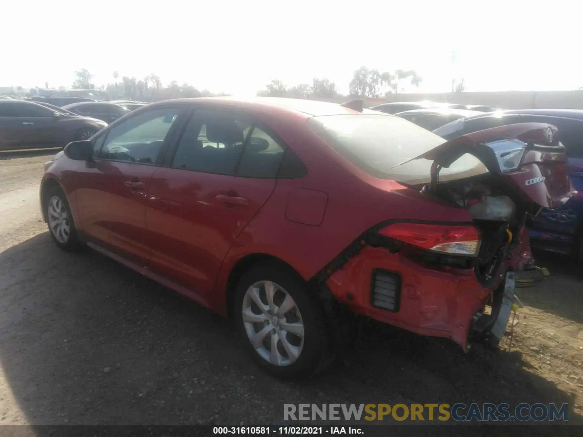 3 Photograph of a damaged car 5YFEPMAE7MP163646 TOYOTA COROLLA 2021