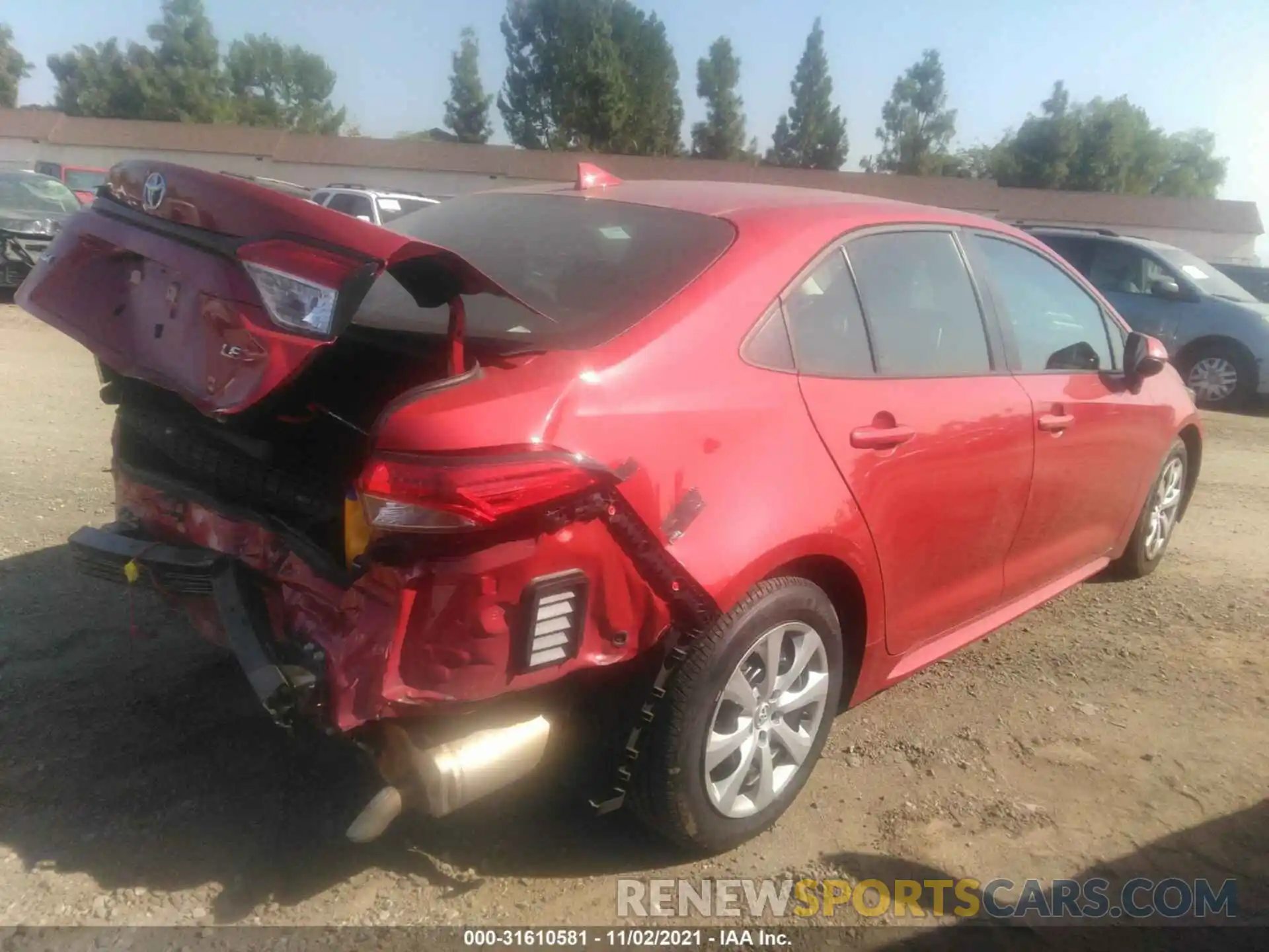 4 Photograph of a damaged car 5YFEPMAE7MP163646 TOYOTA COROLLA 2021