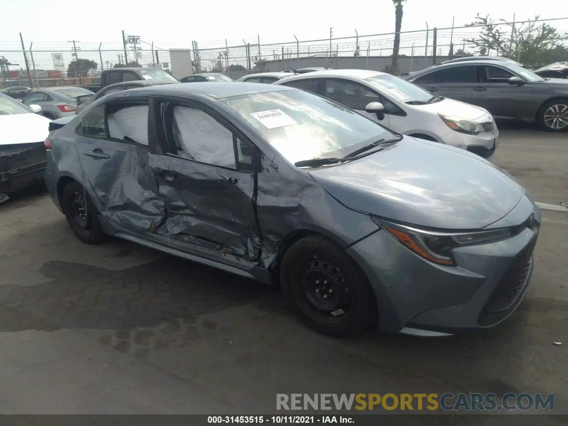 1 Photograph of a damaged car 5YFEPMAE7MP164179 TOYOTA COROLLA 2021